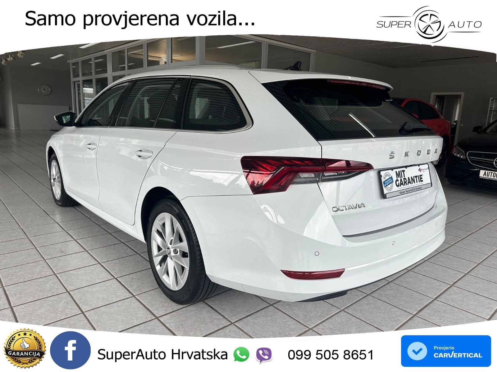 Škoda Octavia Combi 2.0 TDI (150 KS) DSG LED+GR SJED+ACC