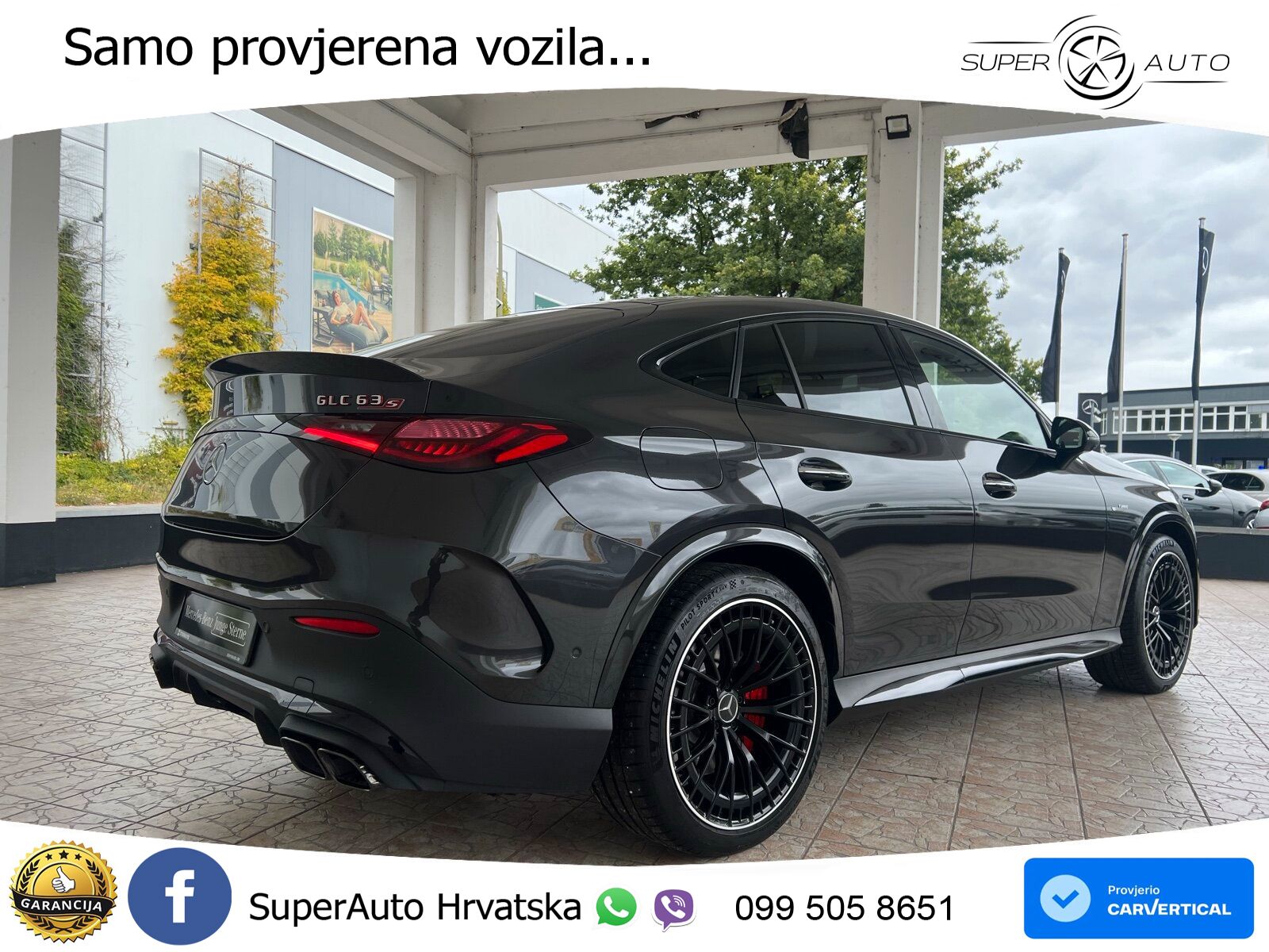 Mercedes AMG GLC 63 S E PERFORMANCE (680 KS) 4MATIC+ AMG SPEEDSHIFT MCT 9G ACC+HEAD+4xGR SJED+360+PANO