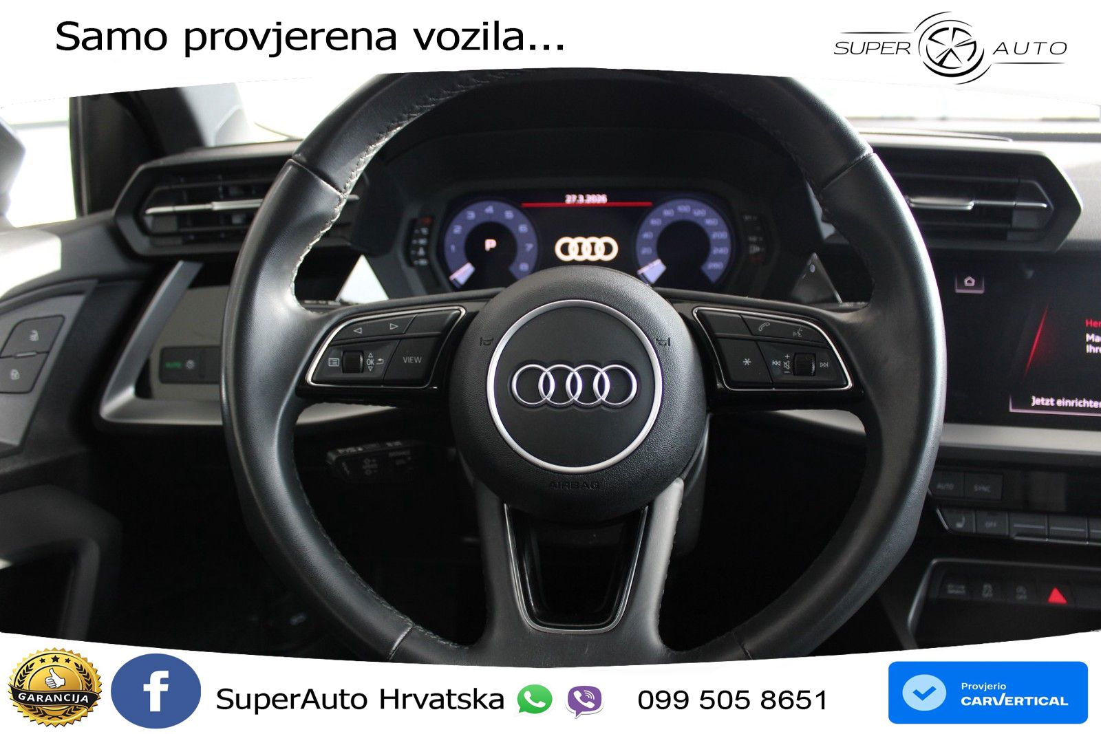 Audi A3 Limuzina 35 TFSI (150 KS) S tronic LED+GR SJED+ACC