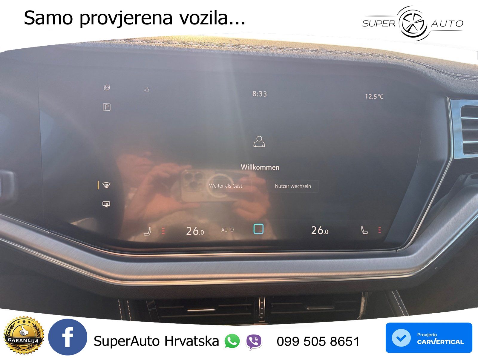 Volkswagen Touareg 3.0 V6 TDI (286 KS) 4MOTION Tiptronic ZRAČNI+ACC+GR SJED+KAM+PANO
