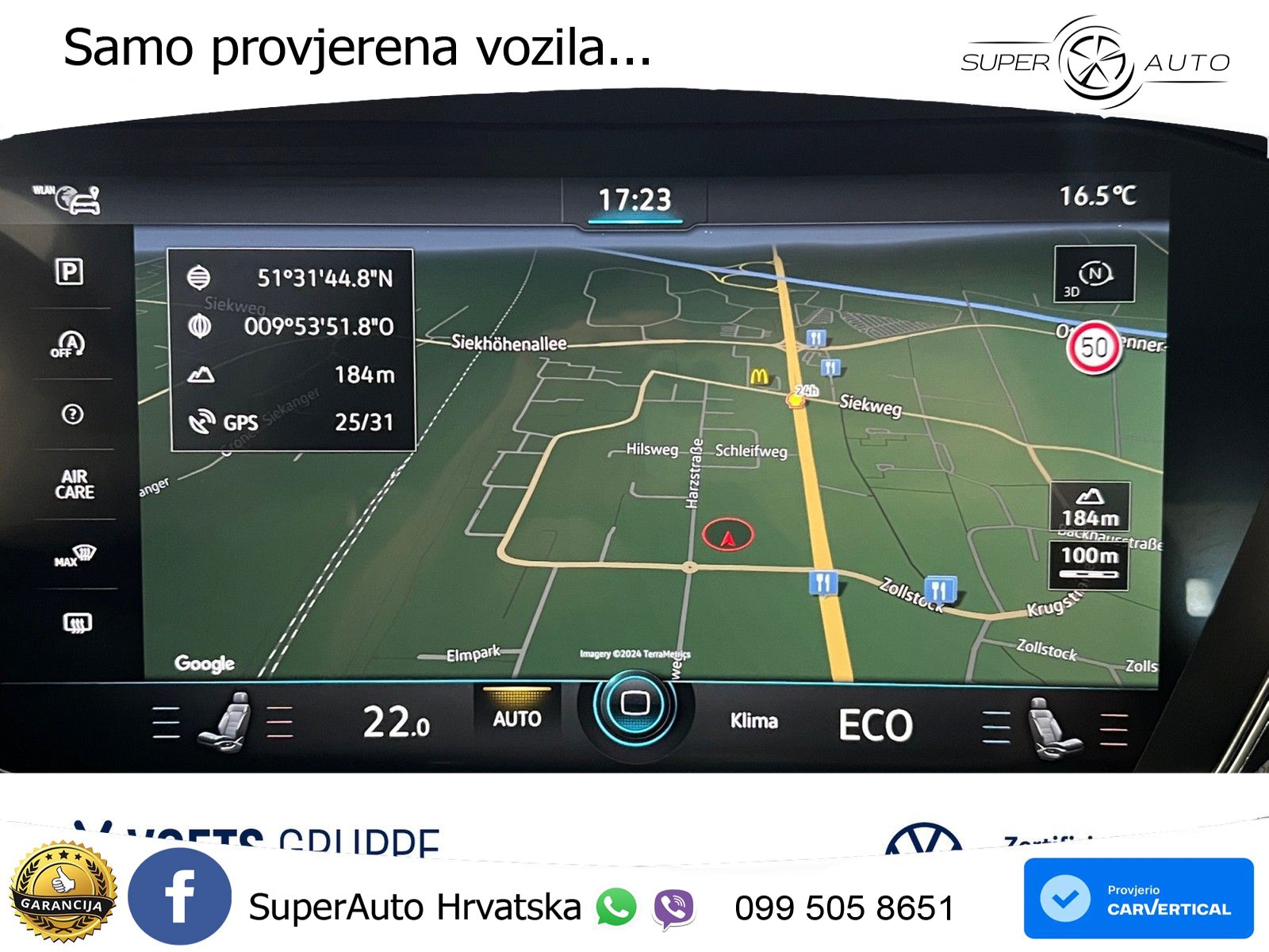 Volkswagen Touareg 3.0 V6 TDI (286 KS) 4MOTION Tiptronic R-Line ZRAČNI+ACC+GR SJED+KAM+PANO
