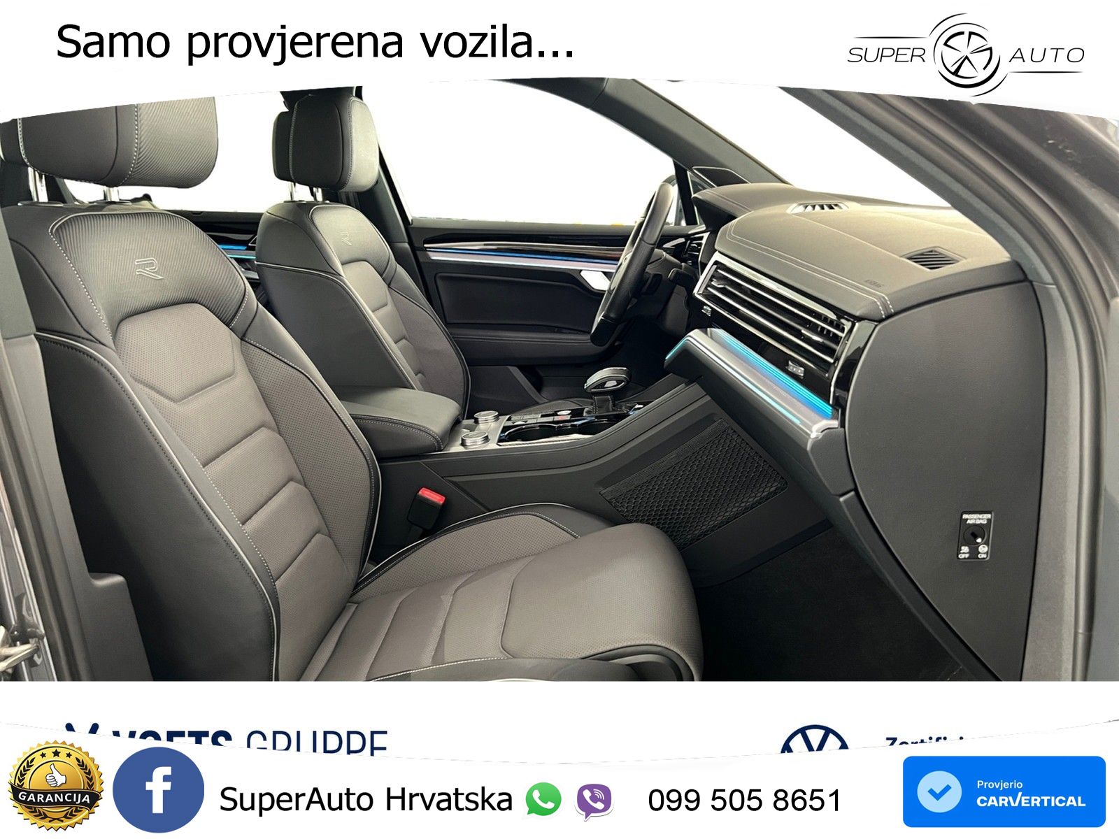 Volkswagen Touareg 3.0 V6 TDI (286 KS) 4MOTION Tiptronic R-Line ZRAČNI+ACC+GR SJED+KAM+PANO