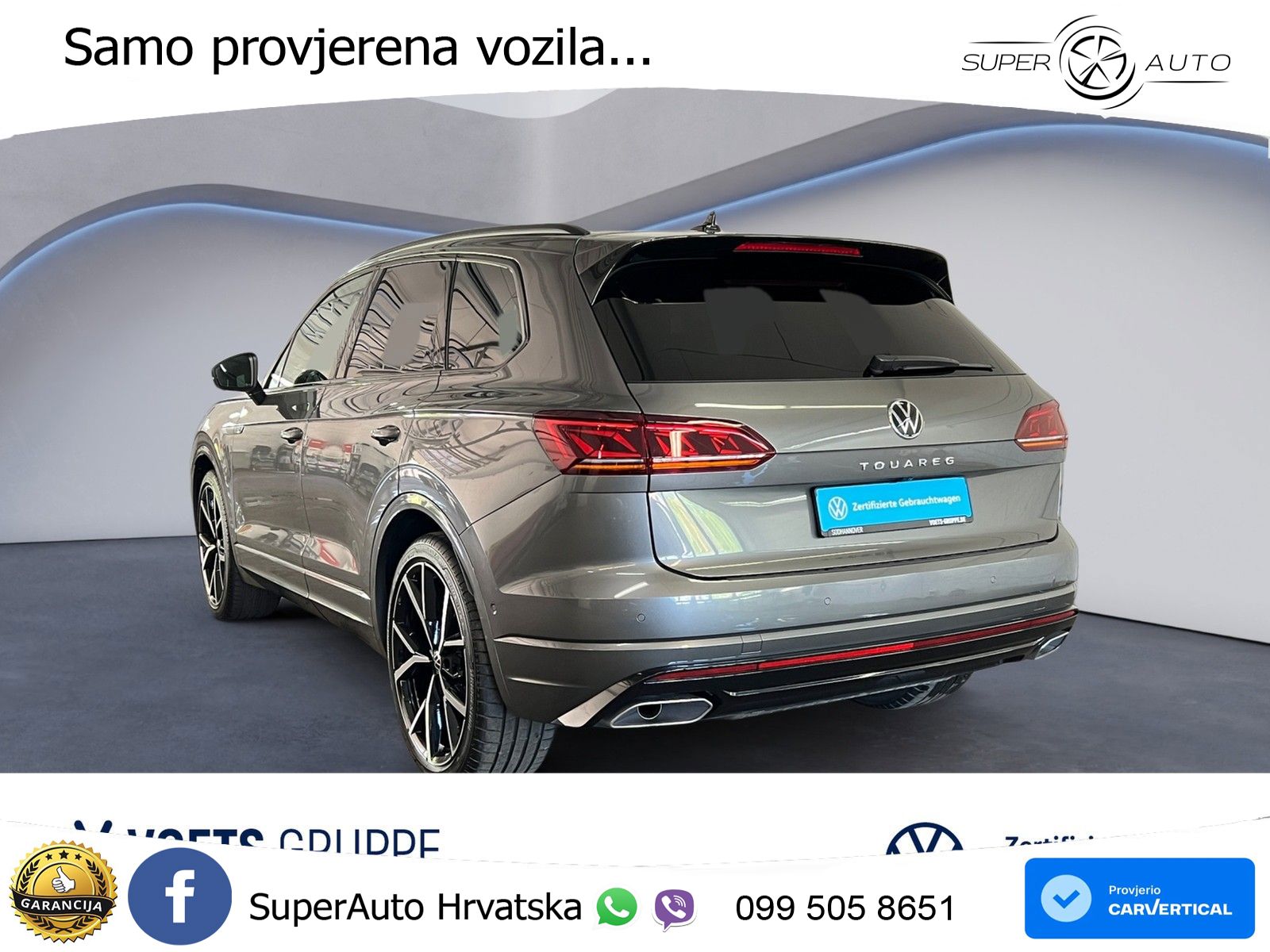 Volkswagen Touareg 3.0 V6 TDI (286 KS) 4MOTION Tiptronic R-Line ZRAČNI+ACC+GR SJED+KAM+PANO