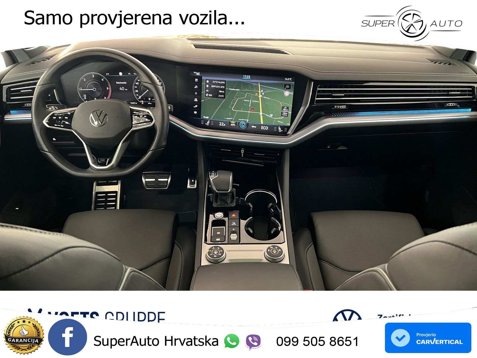 Volkswagen Touareg 3.0 V6 TDI (286 KS) 4MOTION Tiptronic R-Line ZRAČNI+ACC+GR SJED+KAM+PANO