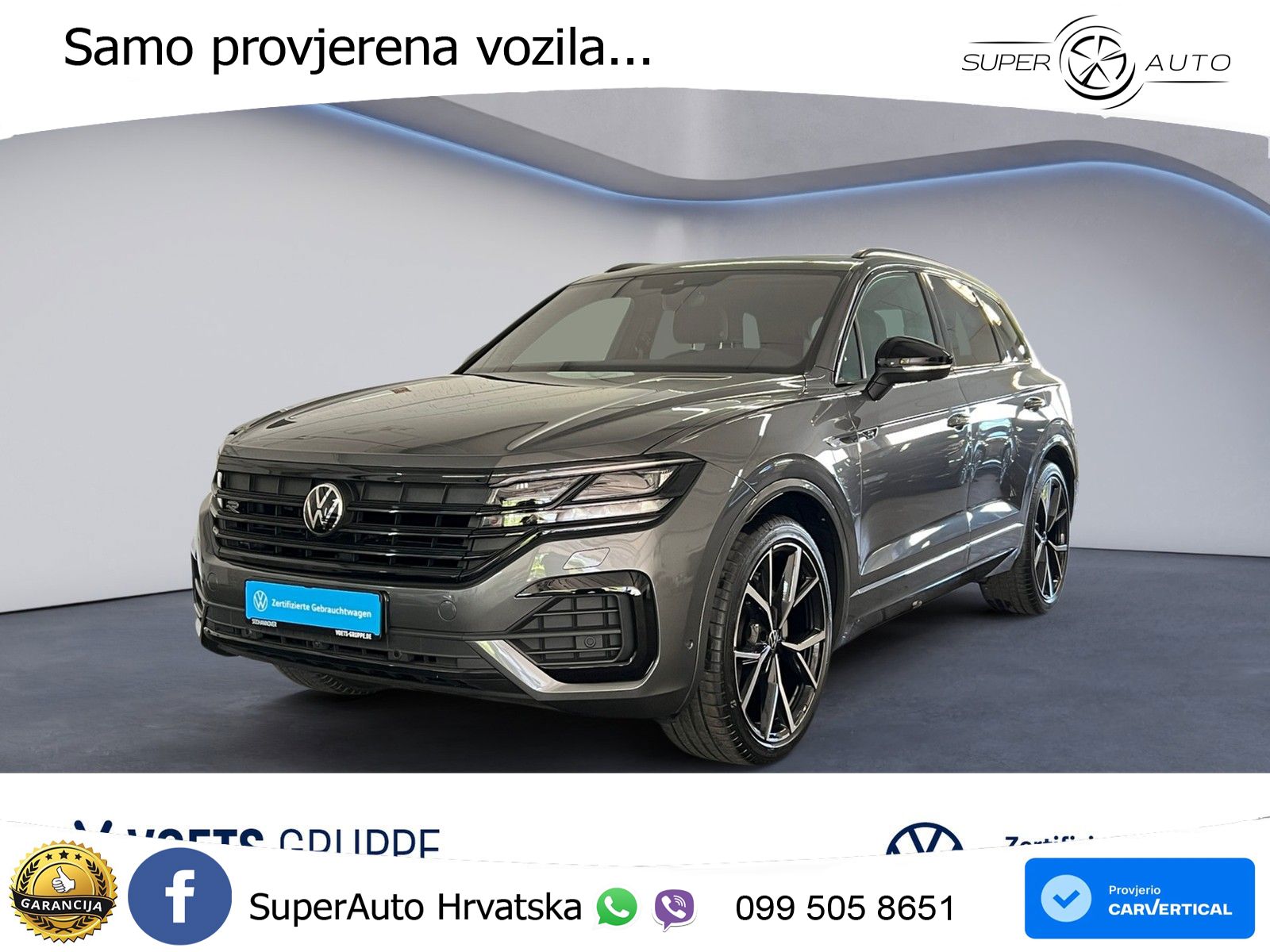 Volkswagen Touareg 3.0 V6 TDI (286 KS) 4MOTION Tiptronic R-Line ZRAČNI+ACC+GR SJED+KAM+PANO