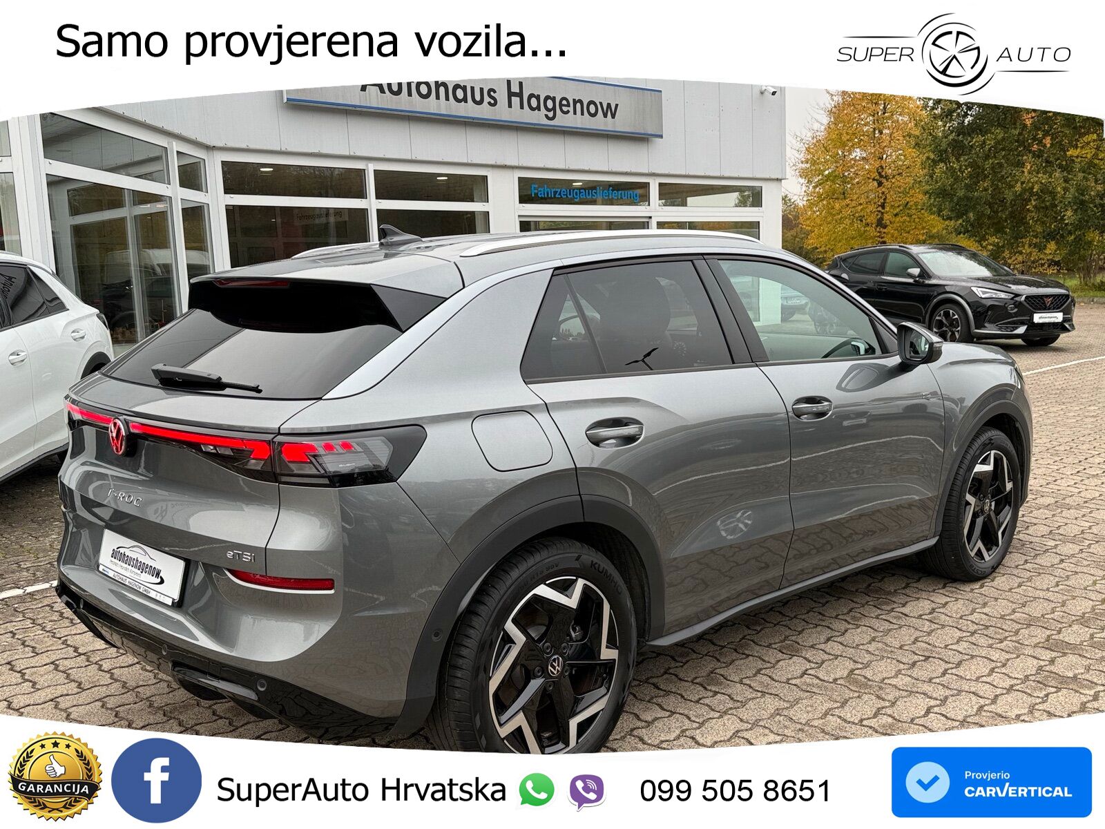 Volkswagen T-Roc 1.5 eTSI (150 KS)  DSG R-Line LED+GR SJED+ACC