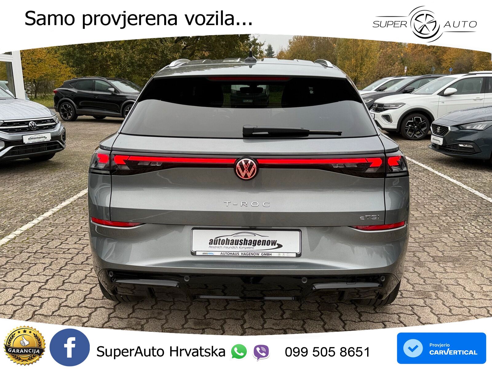 Volkswagen T-Roc 1.5 eTSI (150 KS)  DSG R-Line LED+GR SJED+ACC