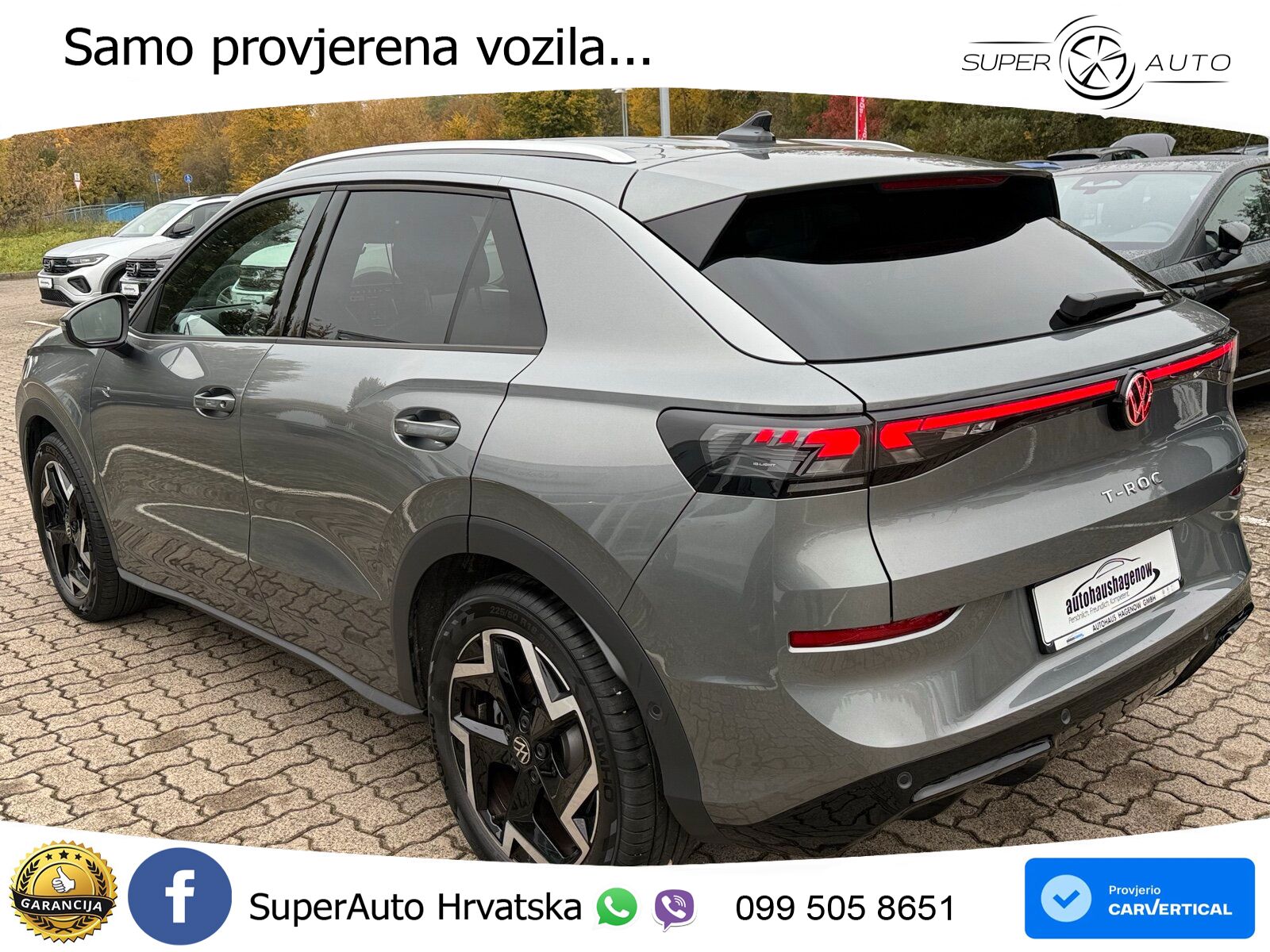 Volkswagen T-Roc 1.5 eTSI (150 KS)  DSG R-Line LED+GR SJED+ACC