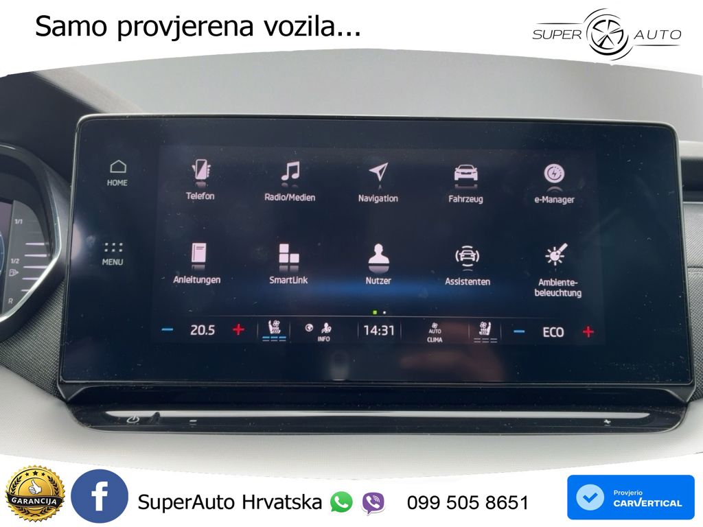 Škoda Octavia Combi iV 1.4 TSI (204 KS) DSG LED+GR SJED+ACC