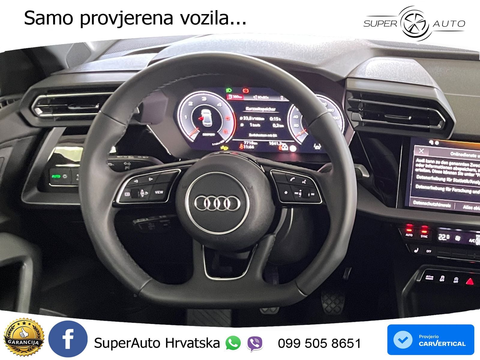 Audi A3 Limuzina 30 TDI (116 KS) advanced LED+GR SJED+ACC