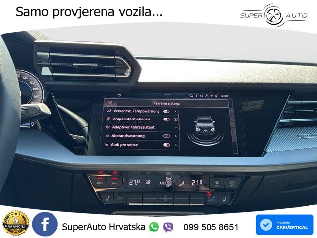 Audi A3 Sportback 30 TFSI (116 KS) Mild Hybrid S tronic advanced LED+GR SJED+ACC