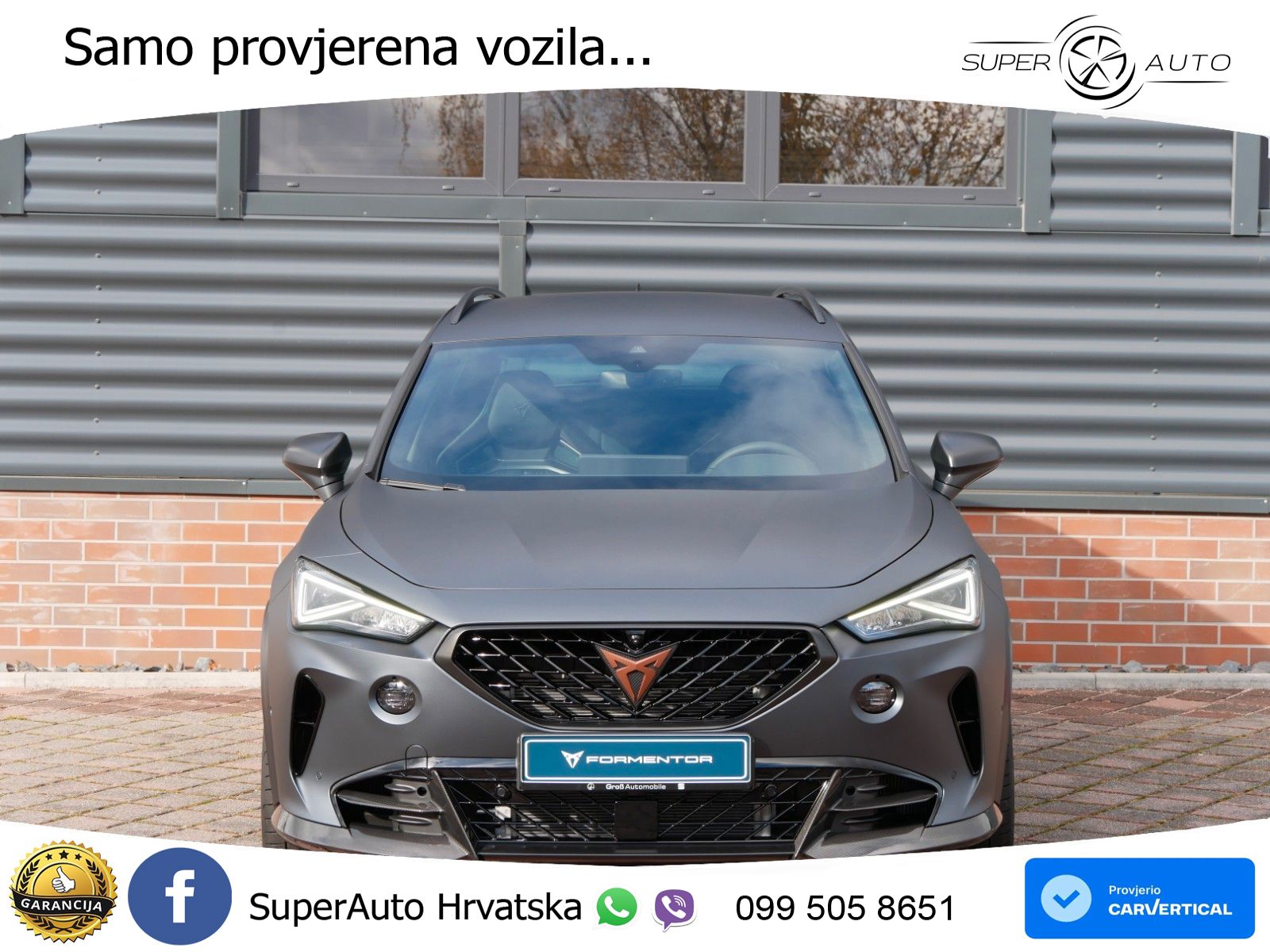 Cupra Formentor VZ5 2.5 TSI (390 KS) 4Drive DSG LED+GR SJED+ACC