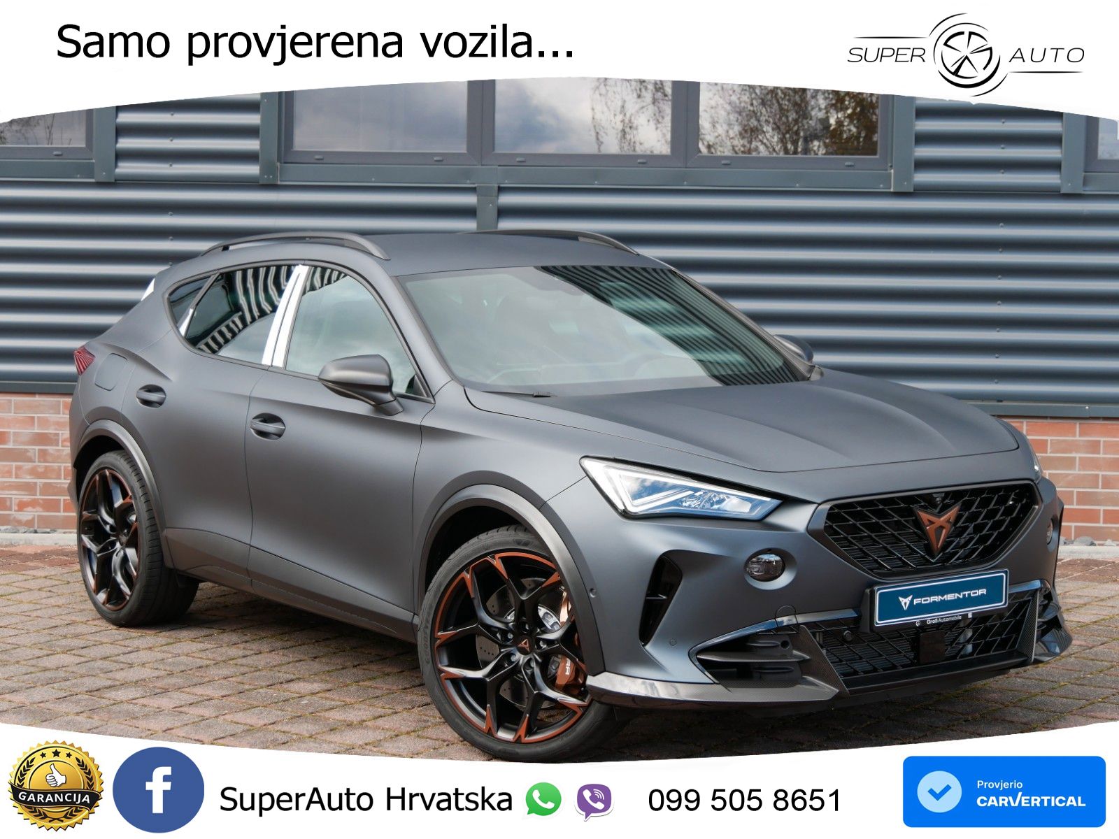 Cupra Formentor VZ5 2.5 TSI (390 KS) 4Drive DSG LED+GR SJED+ACC