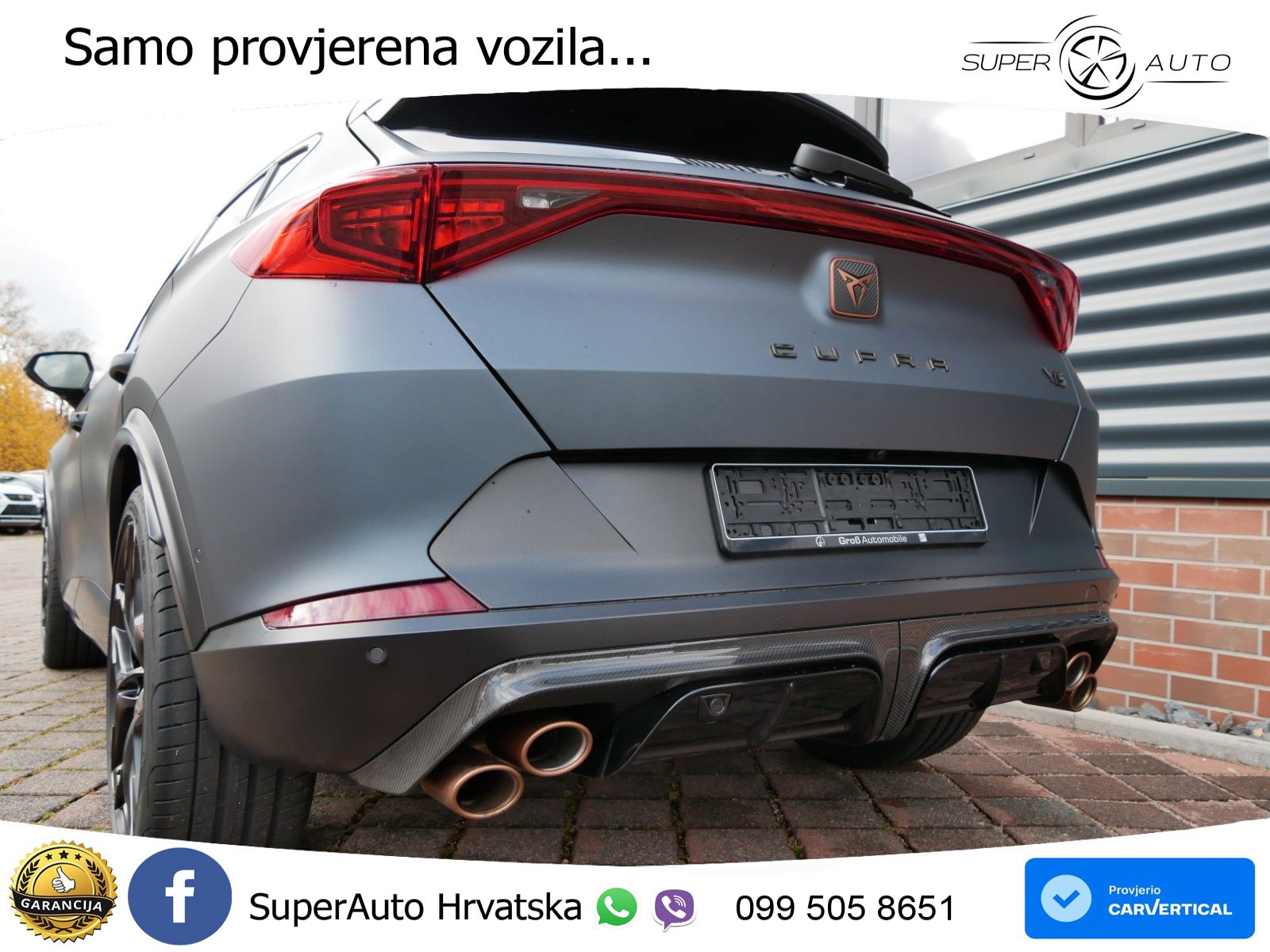 Cupra Formentor VZ5 2.5 TSI (390 KS) 4Drive DSG LED+GR SJED+ACC
