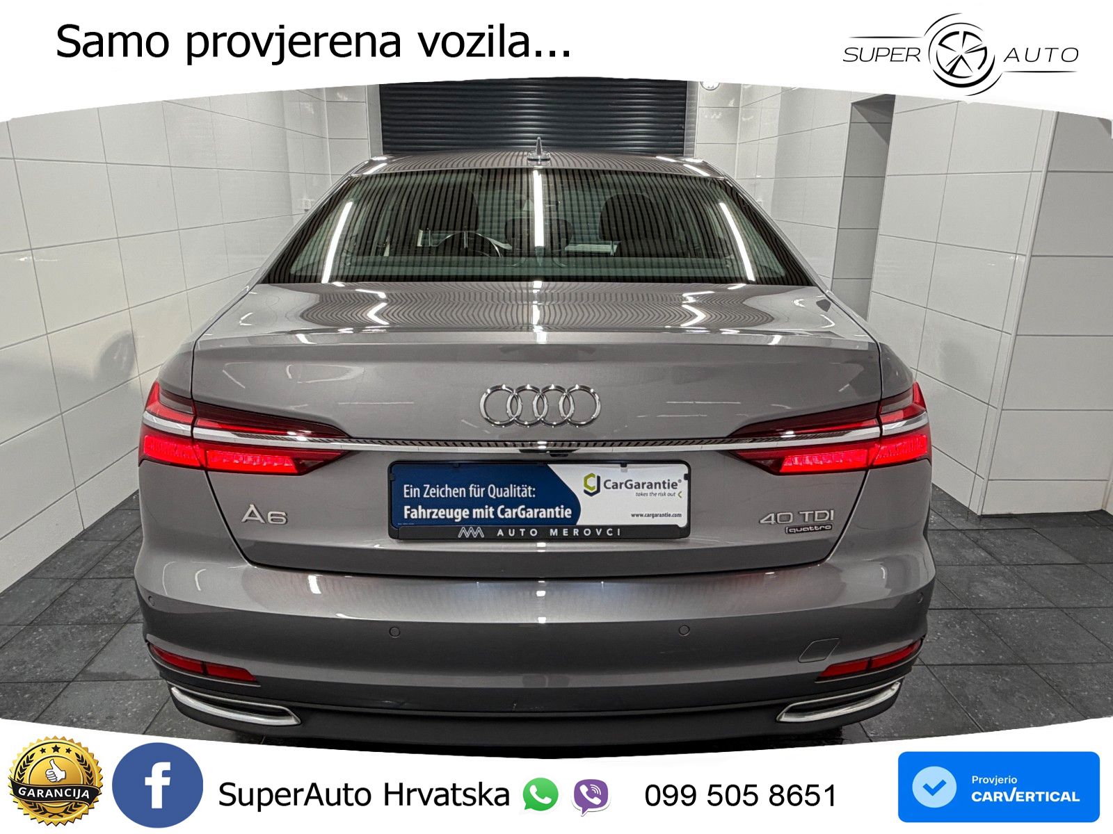 Audi A6 40 TDI (204 KS) quattro ultra S tronic ACC+GR SJED+360+PANO