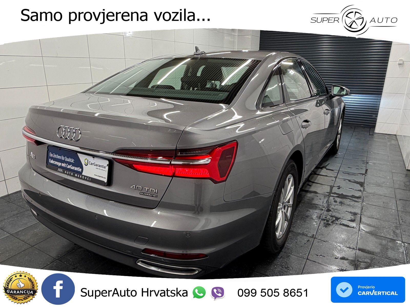 Audi A6 40 TDI (204 KS) quattro ultra S tronic ACC+GR SJED+360+PANO