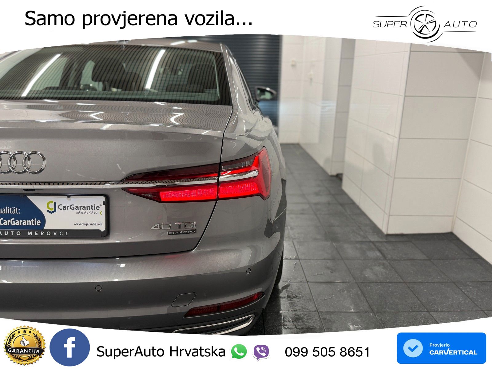 Audi A6 40 TDI (204 KS) quattro ultra S tronic ACC+GR SJED+360+PANO
