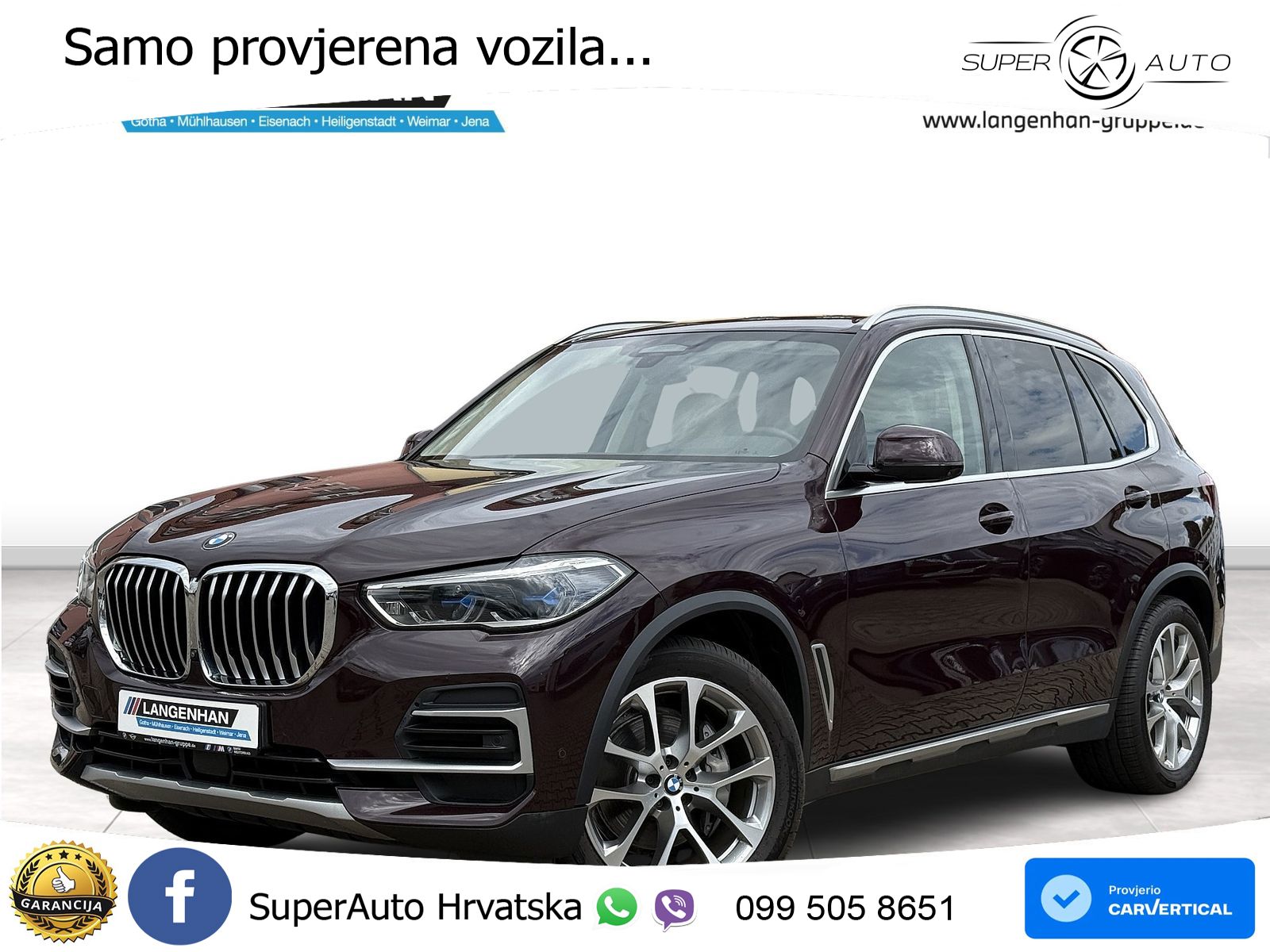 BMW X5 30d (286 KS) xDrive Steptronic ZRAČNI+ACC+GR SJED+360