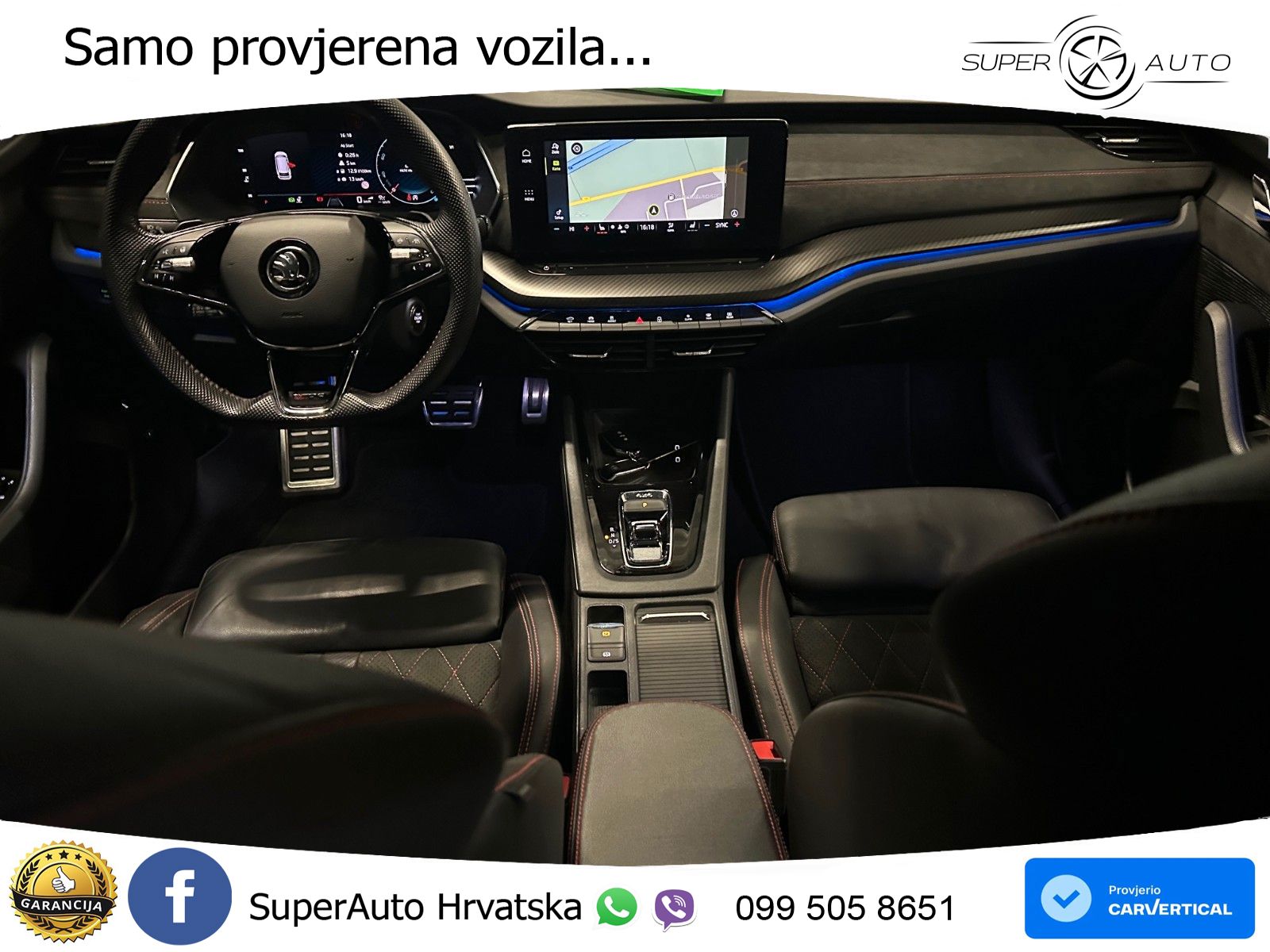 Škoda Octavia Combi RS 2.0 TDI (200 KS) 4x4 DSG LED+GR SJED+ACC
