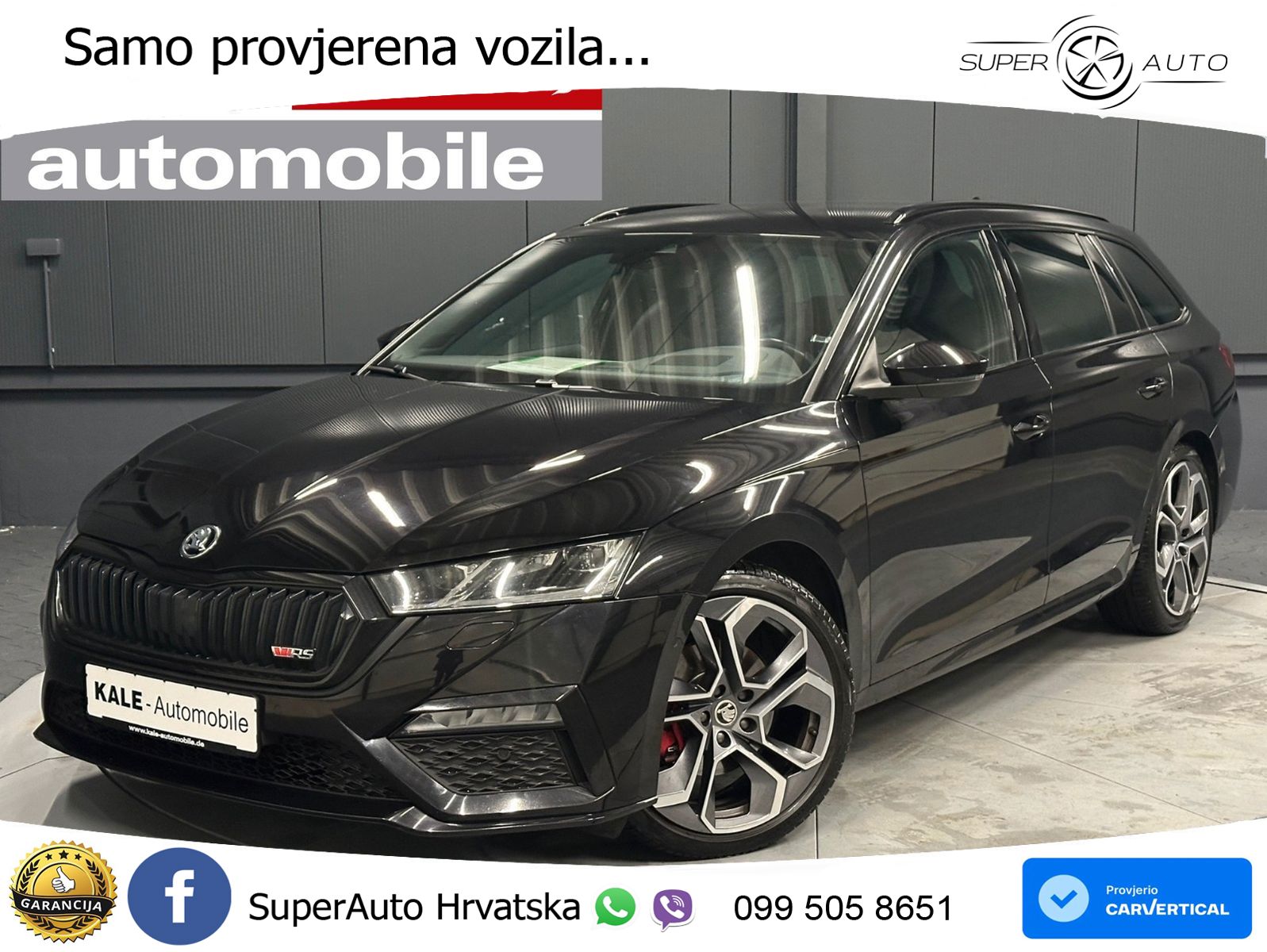 Škoda Octavia Combi RS 2.0 TDI (200 KS) 4x4 DSG LED+GR SJED+ACC