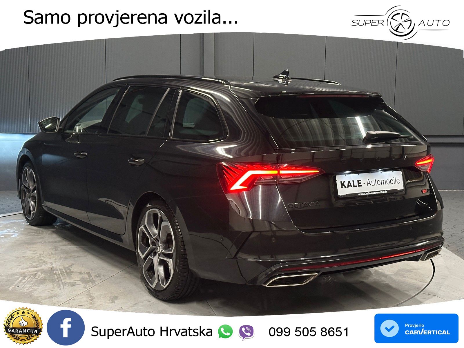 Škoda Octavia Combi RS 2.0 TDI (200 KS) 4x4 DSG LED+GR SJED+ACC