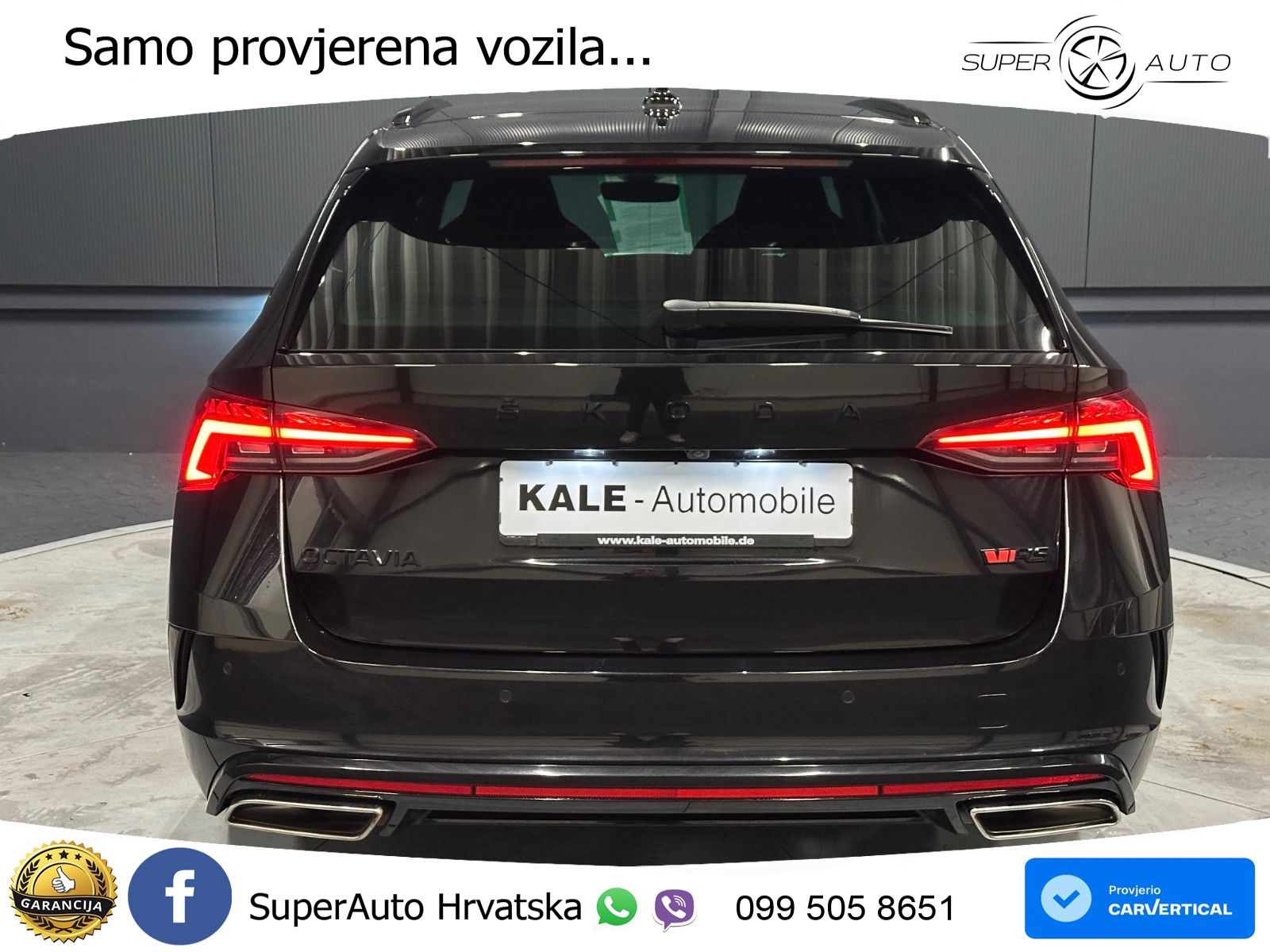 Škoda Octavia Combi RS 2.0 TDI (200 KS) 4x4 DSG LED+GR SJED+ACC