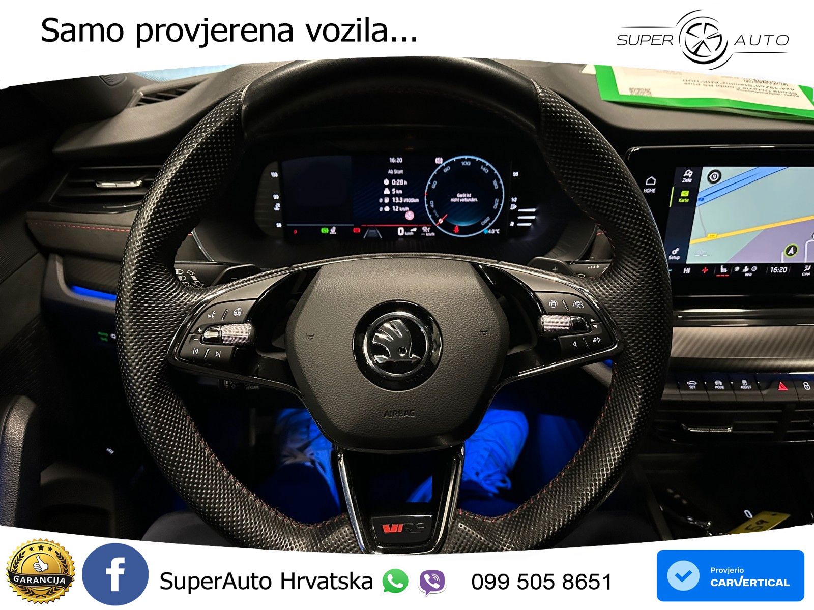 Škoda Octavia Combi RS 2.0 TDI (200 KS) 4x4 DSG LED+GR SJED+ACC