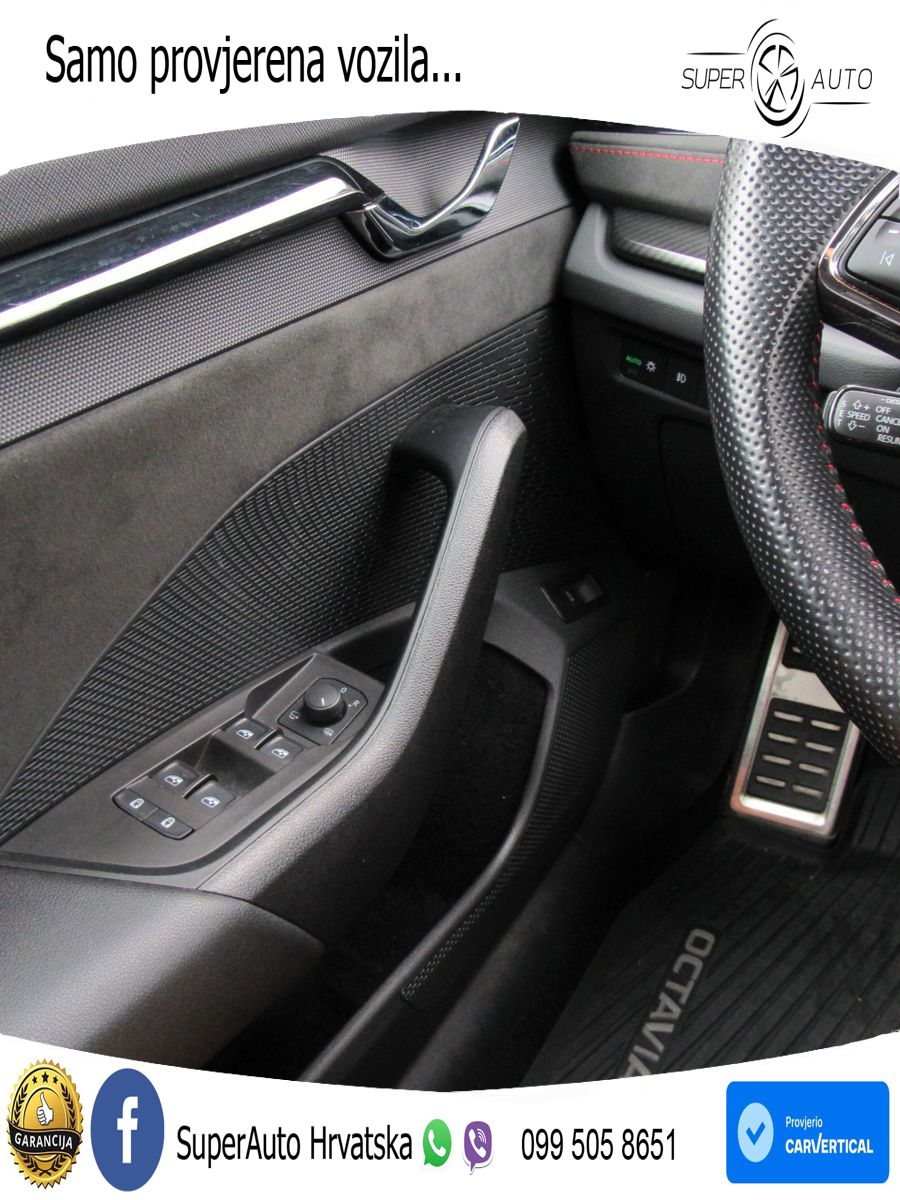 Škoda Octavia Combi RS 2.0 TDI (200 KS) 4x4 DSG LED+GR SJED+ACC