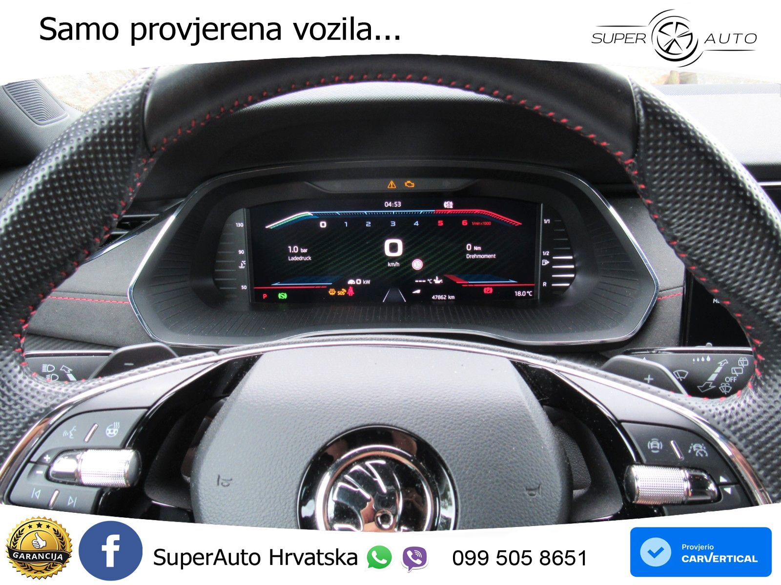Škoda Octavia Combi RS 2.0 TDI (200 KS) 4x4 DSG LED+GR SJED+ACC