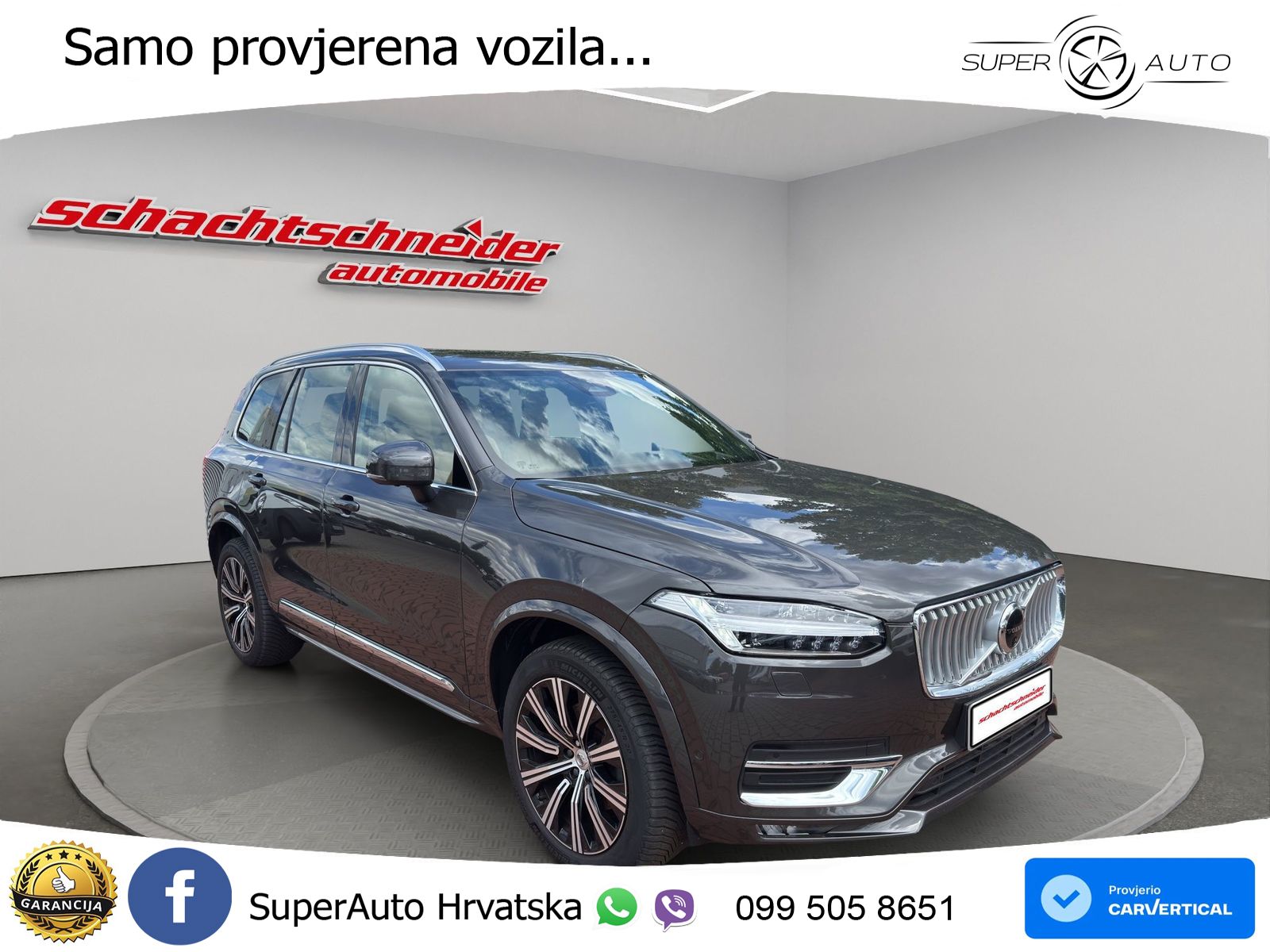 Volvo XC90 2.0 B5 Diesel AWD Automatic ACC+HEAD+4xGR SJED+360+PANO