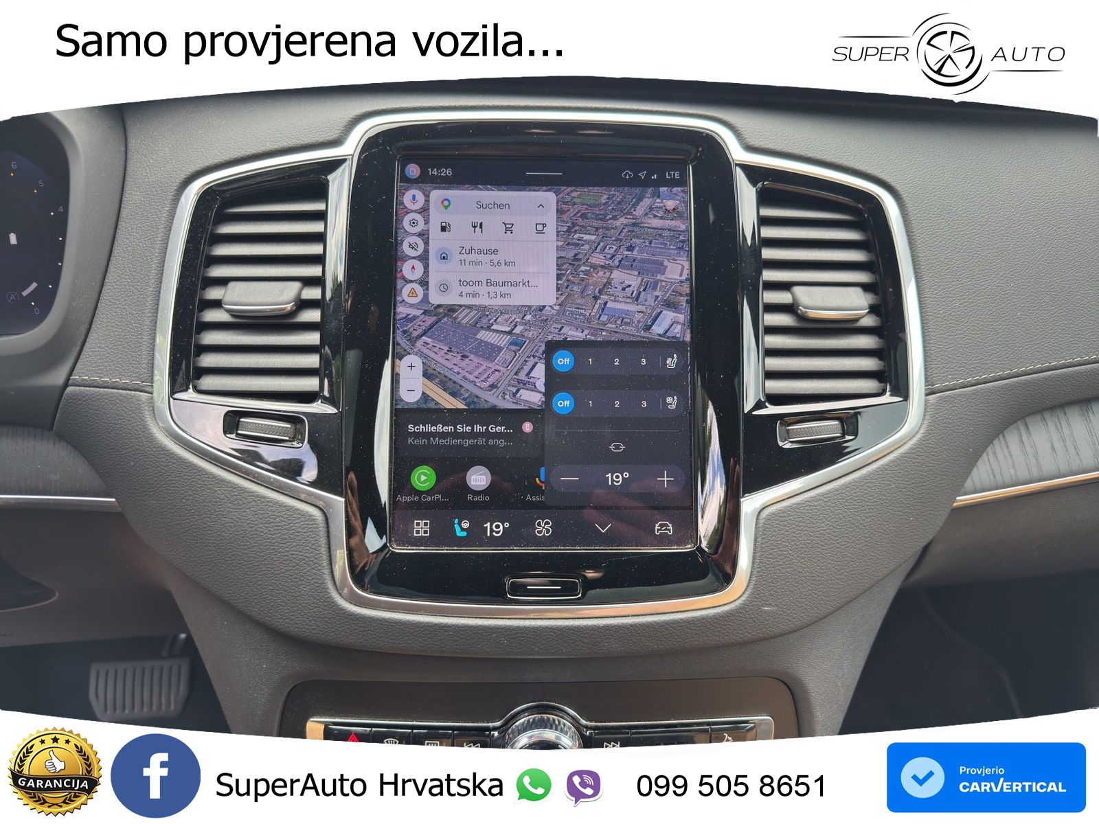 Volvo XC90 2.0 B5 Diesel AWD Automatic ACC+HEAD+4xGR SJED+360+PANO