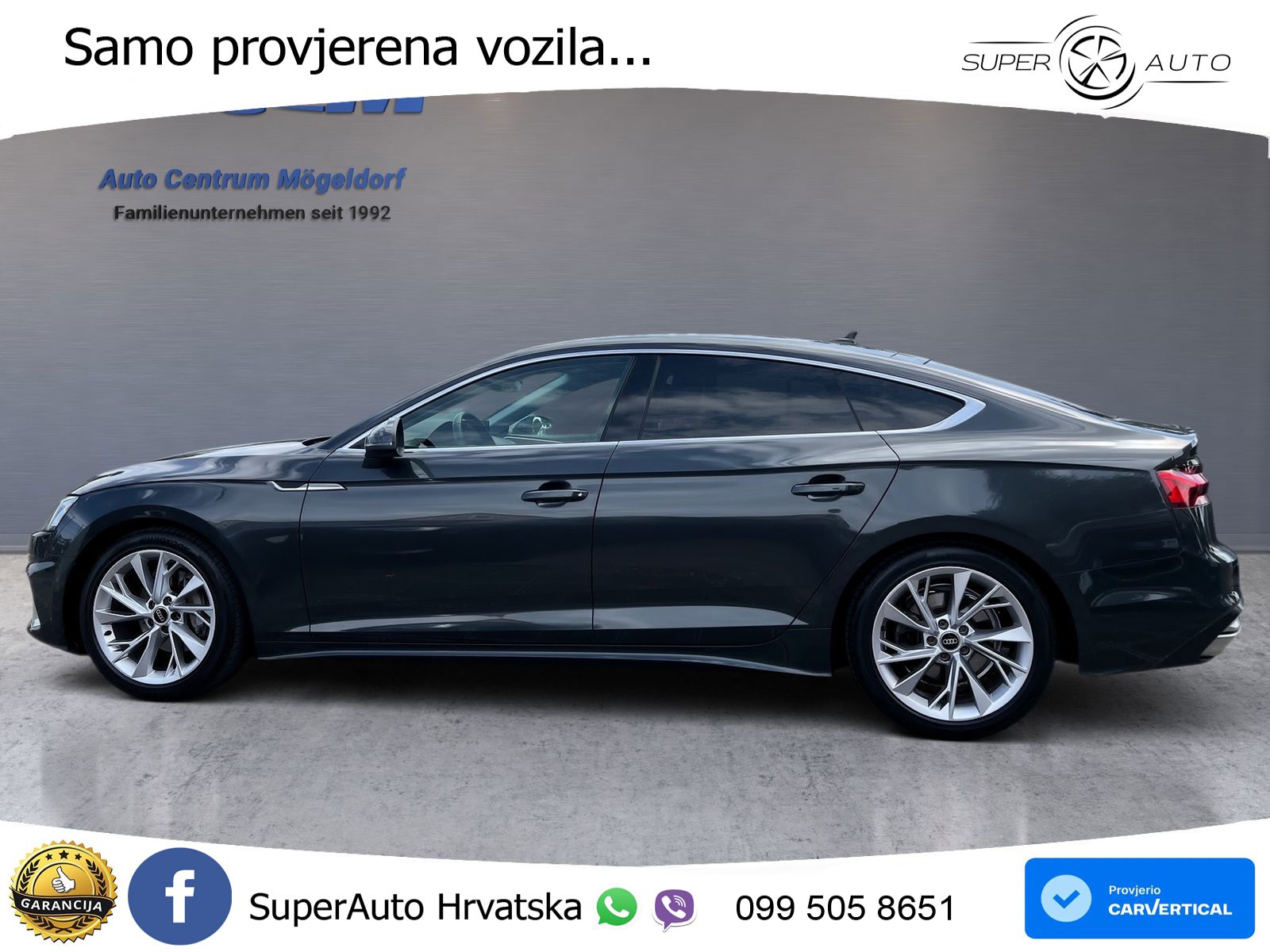 Audi A5 Sportback  40 TFSI (204 KS) quattro S tronic LED+GR SJED+ACC
