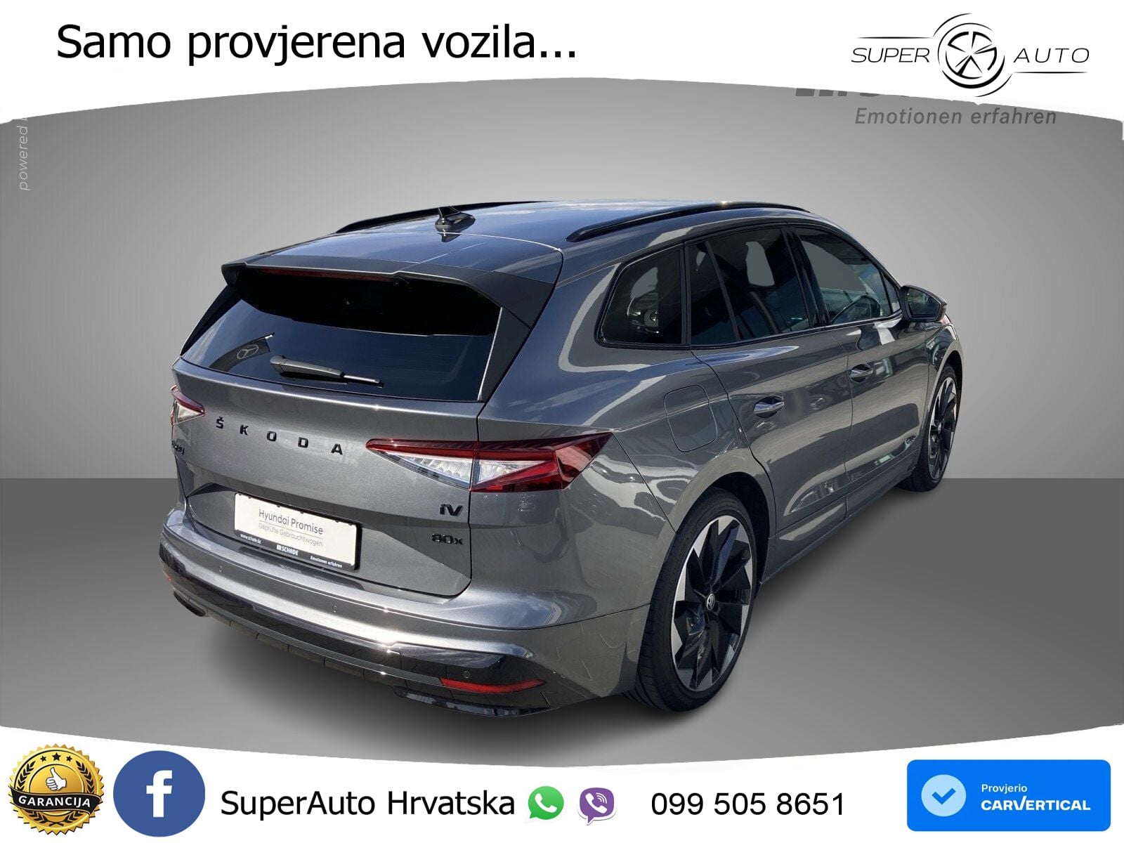 Škoda Enyaq iV 80x 82 kWh (265 KS) AWD SportLine LED+GR SJED+ACC