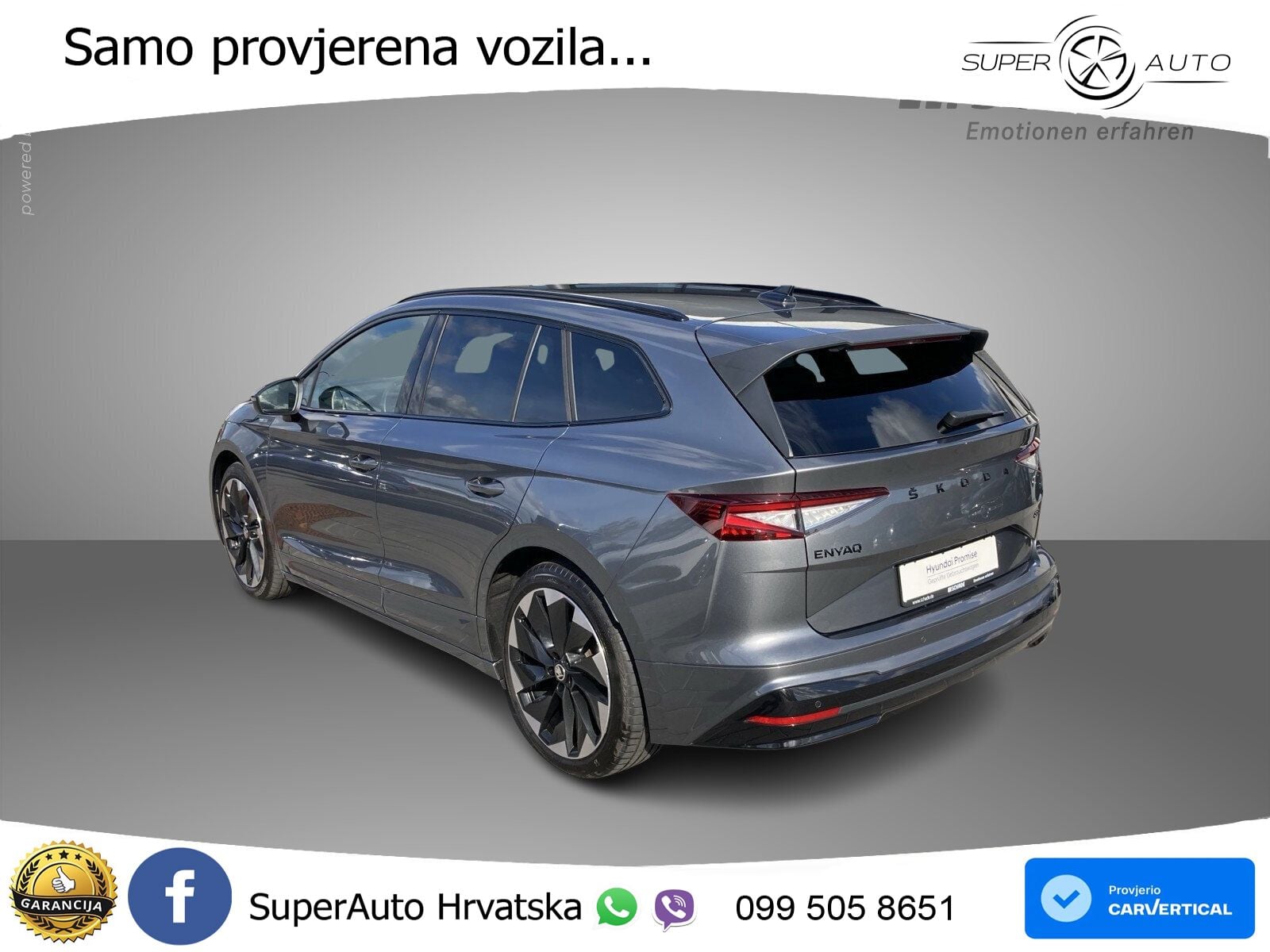 Škoda Enyaq iV 80x 82 kWh (265 KS) AWD SportLine LED+GR SJED+ACC