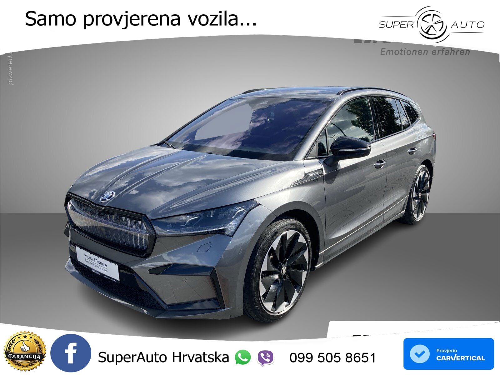 Škoda Enyaq iV 80x 82 kWh (265 KS) AWD SportLine LED+GR SJED+ACC