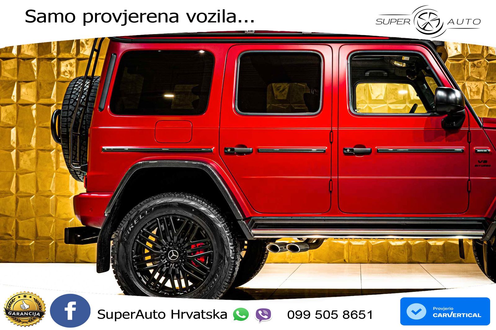 Mercedes AMG G 63 Long V8 (585 KS) 4MATIC 9G-TRONIC AMG SPEEDSHIFT PLUS