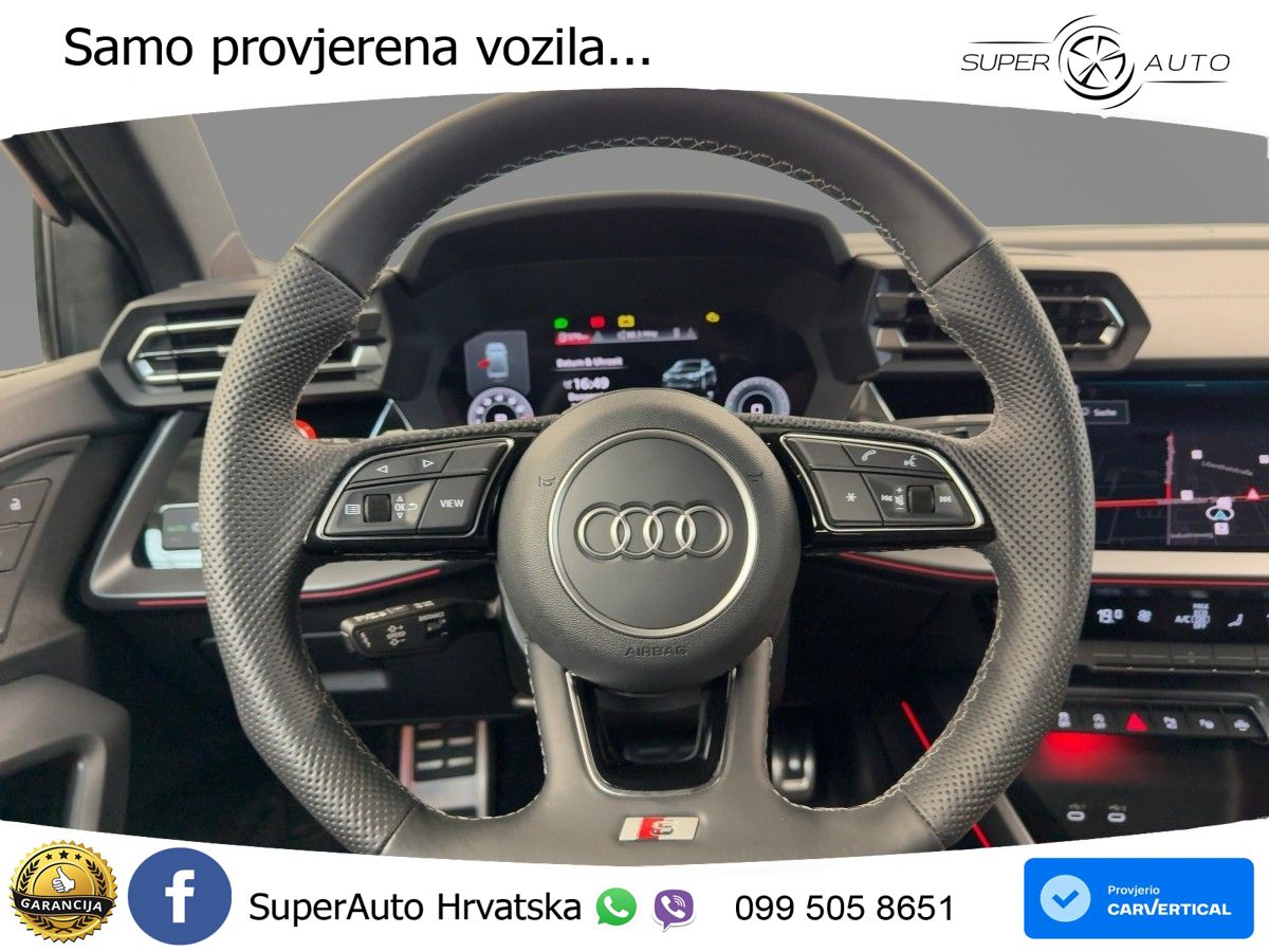 Audi S3 Limuzina 2.0 TFSI (333 KS) quattro S tronic MATRIX+GR SJED+KAM