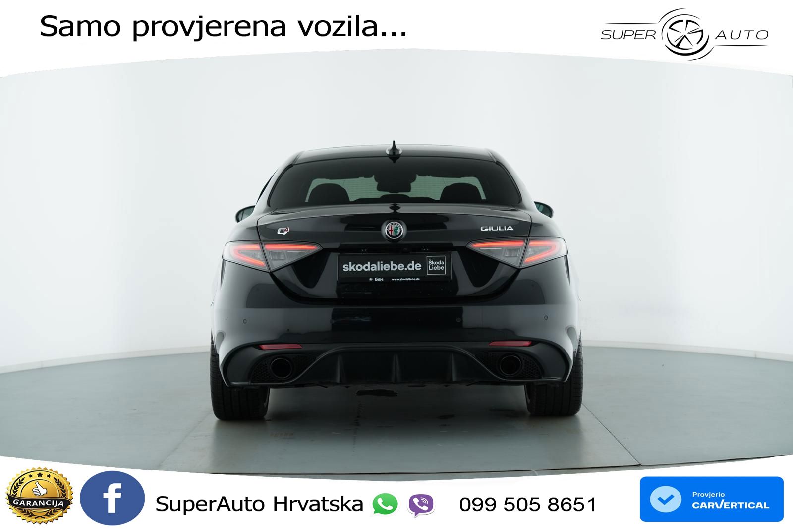 Alfa Romeo Giulia 2.0 Turbo (280 KS) Q4 Automatic LED+GR SJED+ACC