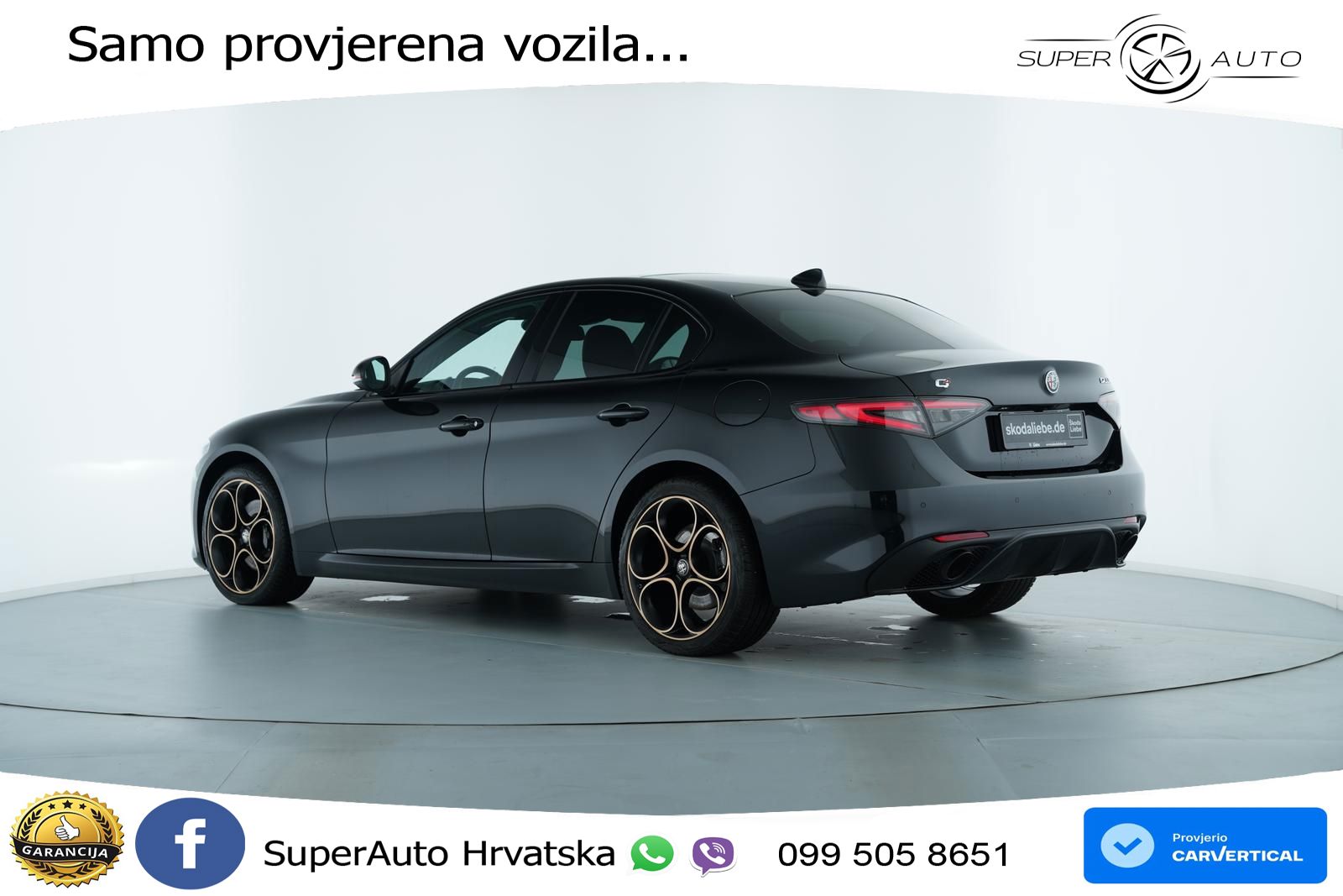 Alfa Romeo Giulia 2.0 Turbo (280 KS) Q4 Automatic LED+GR SJED+ACC