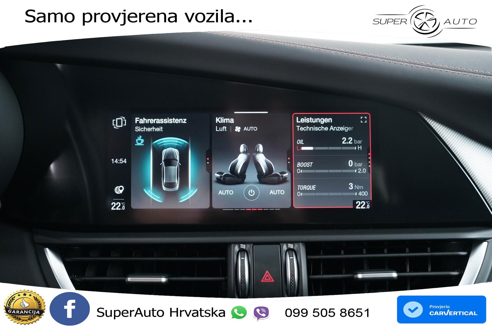 Alfa Romeo Giulia 2.0 Turbo (280 KS) Q4 Automatic LED+GR SJED+ACC