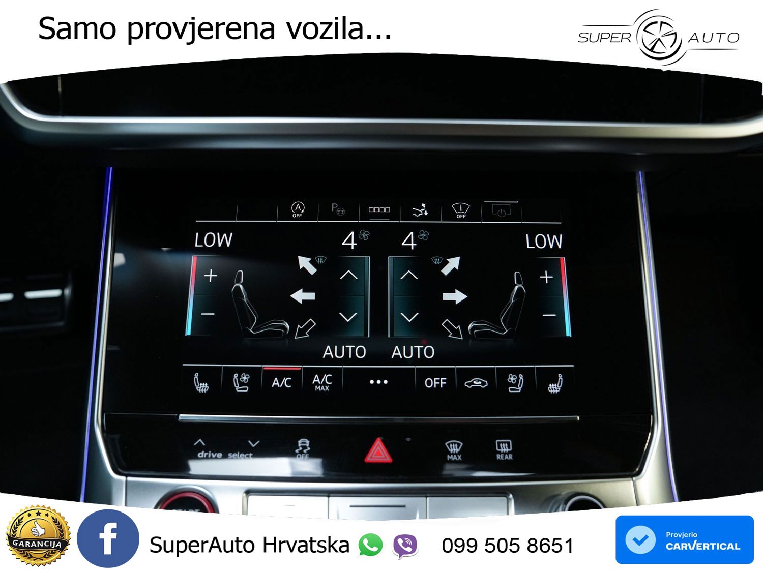 Audi RS7 4.0 TFSI V8 performance (630 KS) quattro tiptronic MATRIX+GR SJED+KAM