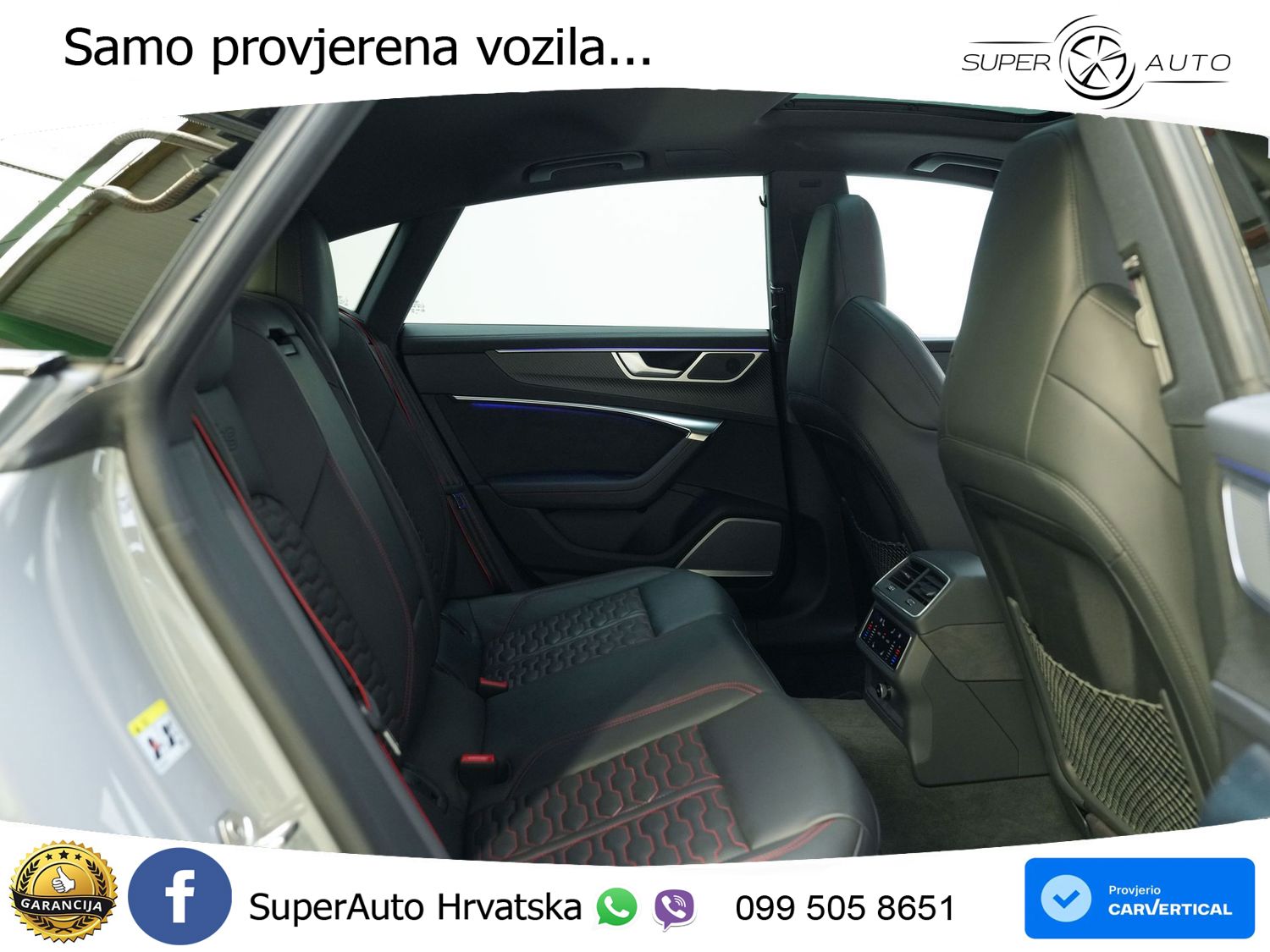 Audi RS7 4.0 TFSI V8 performance (630 KS) quattro tiptronic MATRIX+GR SJED+KAM