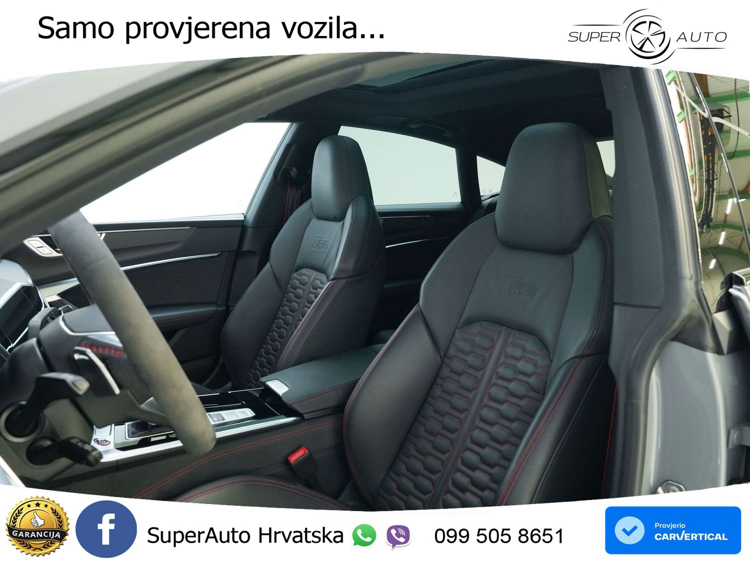 Audi RS7 4.0 TFSI V8 performance (630 KS) quattro tiptronic MATRIX+GR SJED+KAM
