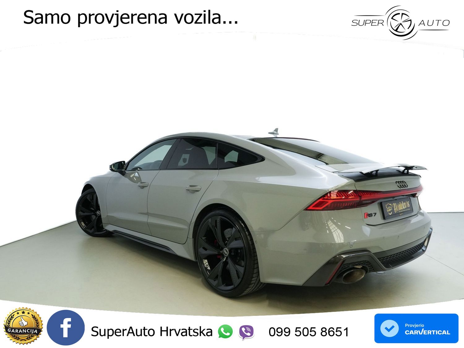 Audi RS7 4.0 TFSI V8 performance (630 KS) quattro tiptronic MATRIX+GR SJED+KAM