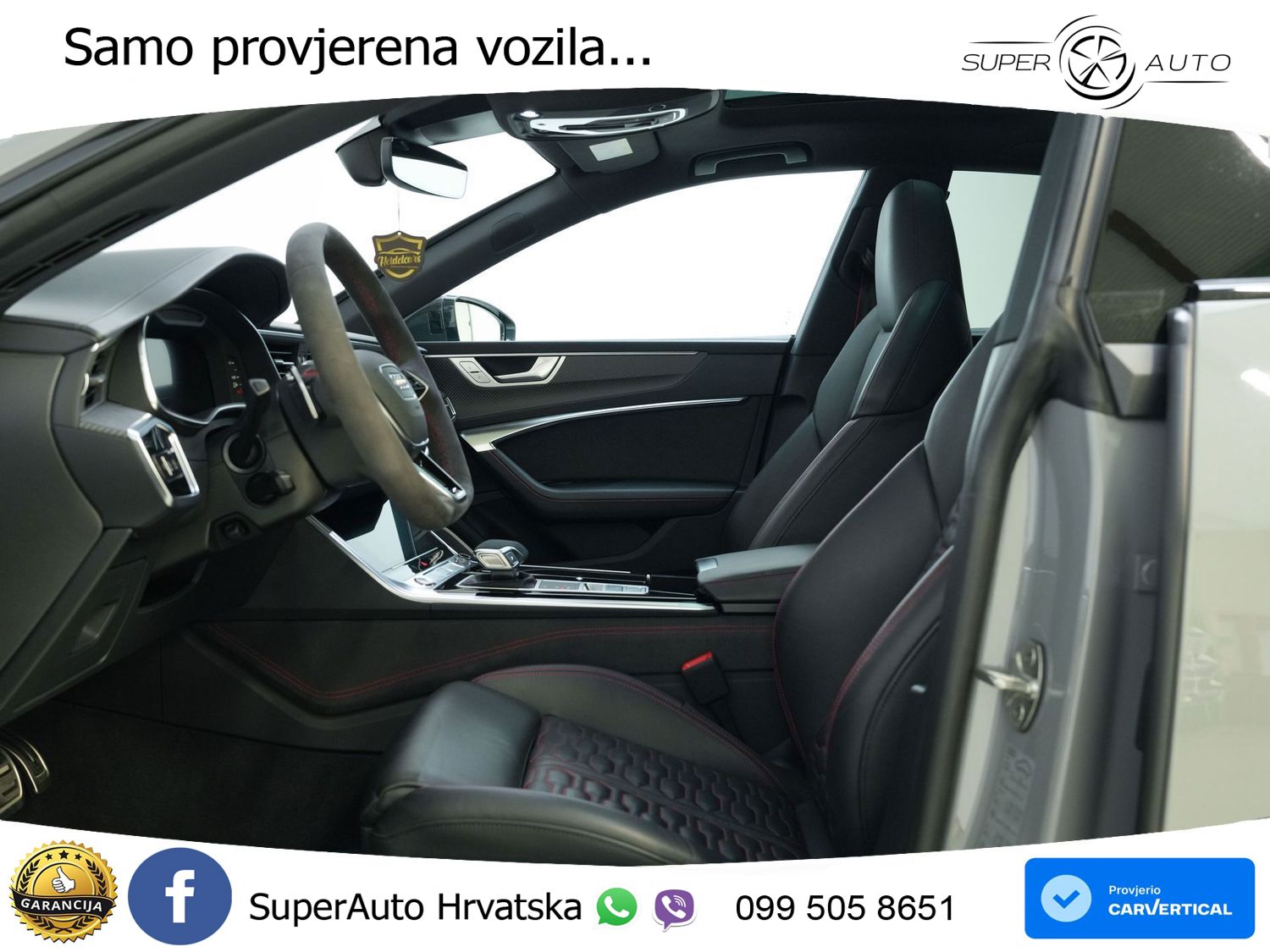 Audi RS7 4.0 TFSI V8 performance (630 KS) quattro tiptronic MATRIX+GR SJED+KAM