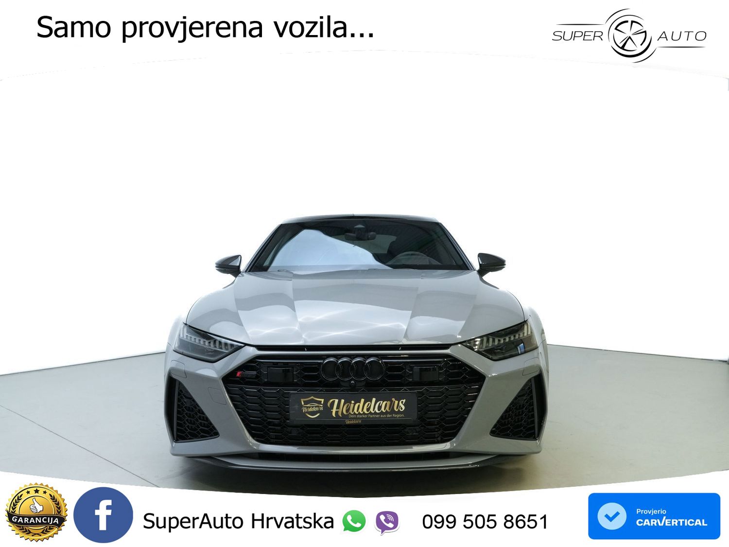 Audi RS7 4.0 TFSI V8 performance (630 KS) quattro tiptronic MATRIX+GR SJED+KAM