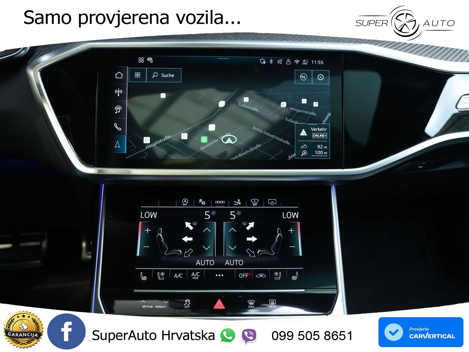Audi RS7 4.0 TFSI V8 performance (630 KS) quattro tiptronic MATRIX+GR SJED+KAM