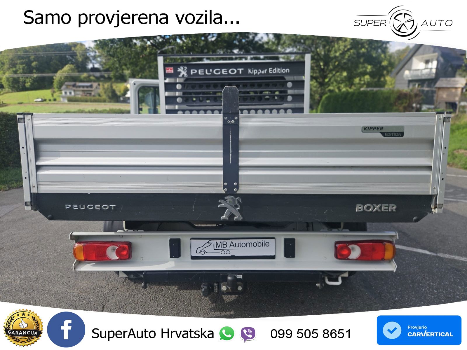Peugeot Boxer Doka 3-Seitenkipper AHK Klima 1.Hand 131 KS