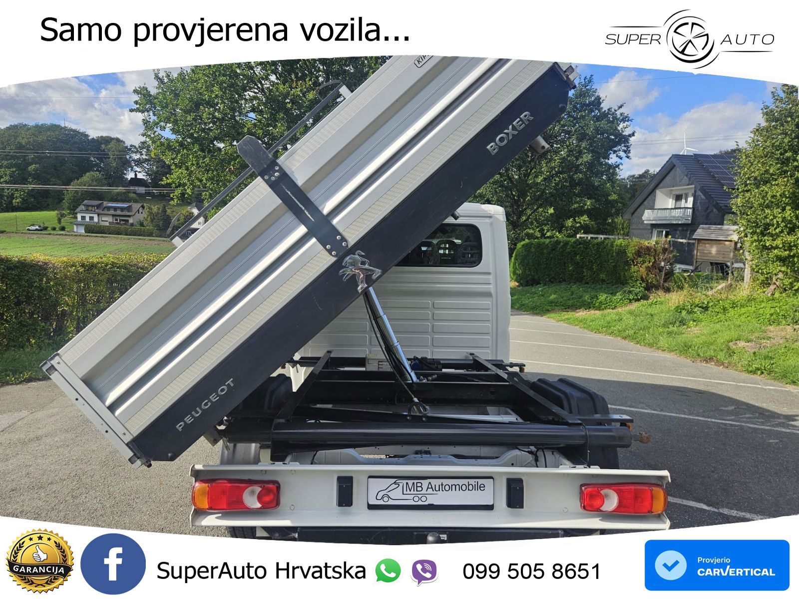 Peugeot Boxer Doka 3-Seitenkipper AHK Klima 1.Hand 131 KS