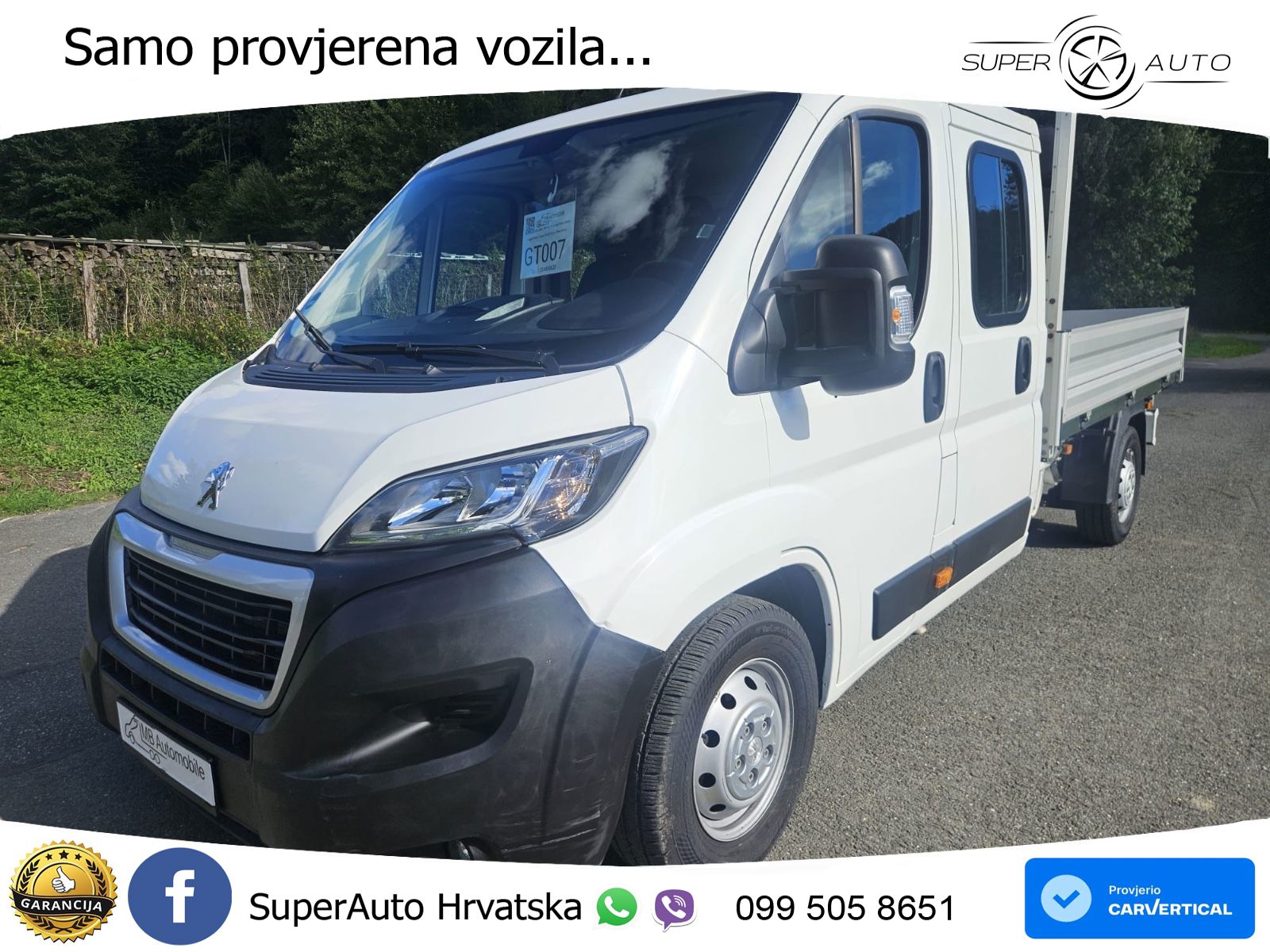 Peugeot Boxer Doka 3-Seitenkipper AHK Klima 1.Hand 131 KS